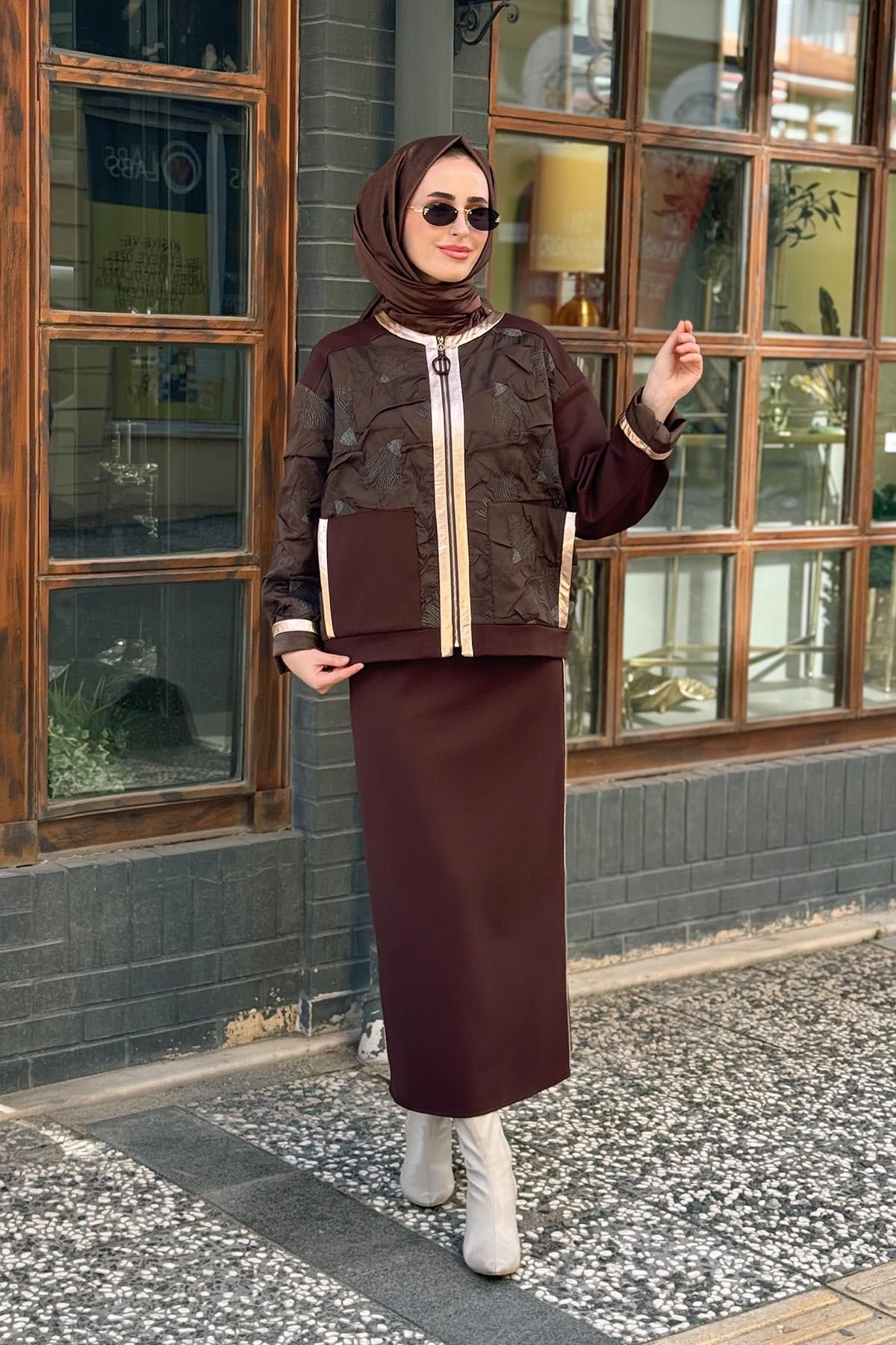 ceremony Etekli Takım W-6850 Kahve