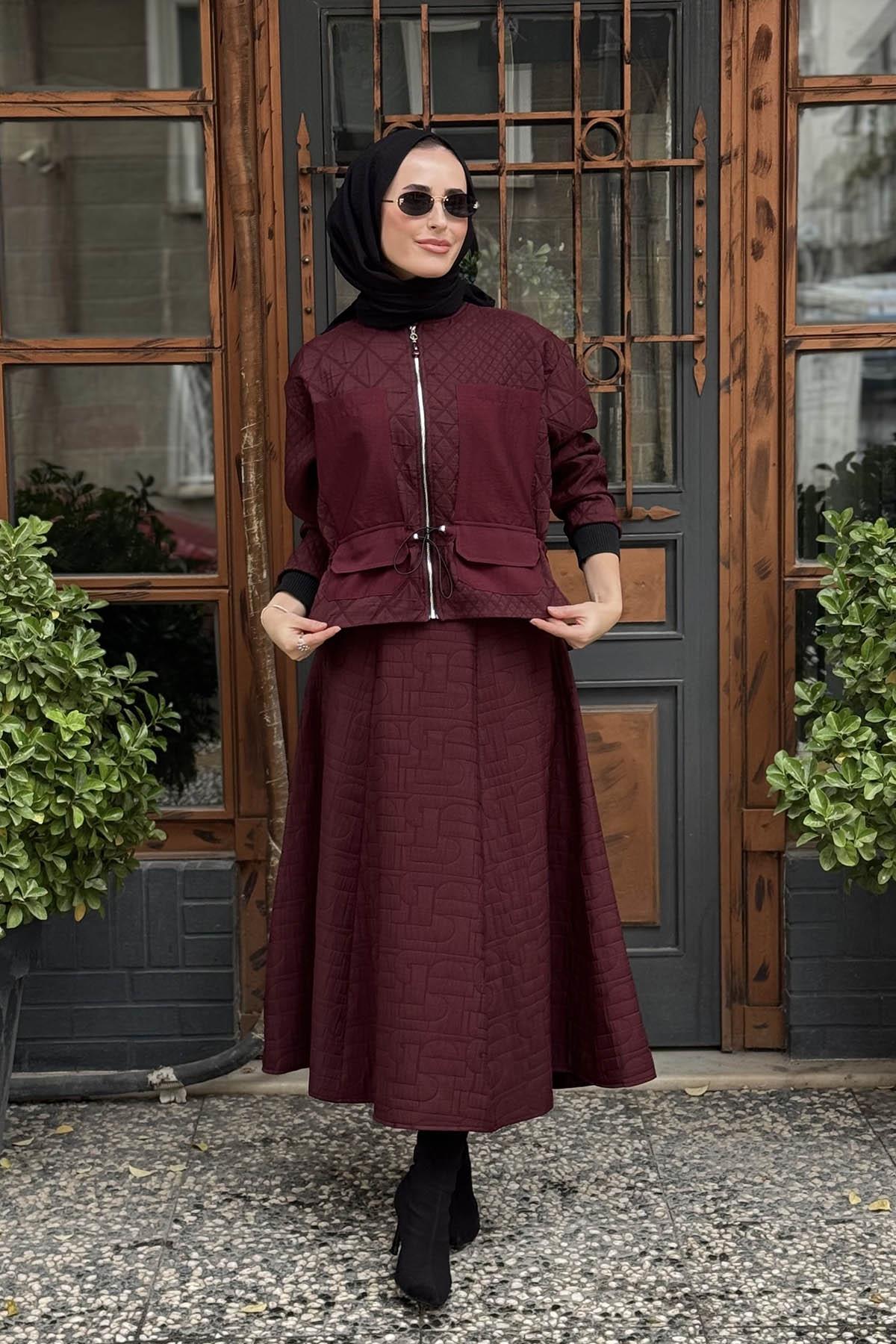 ceremony Etekli Takım W-6934 Bordo