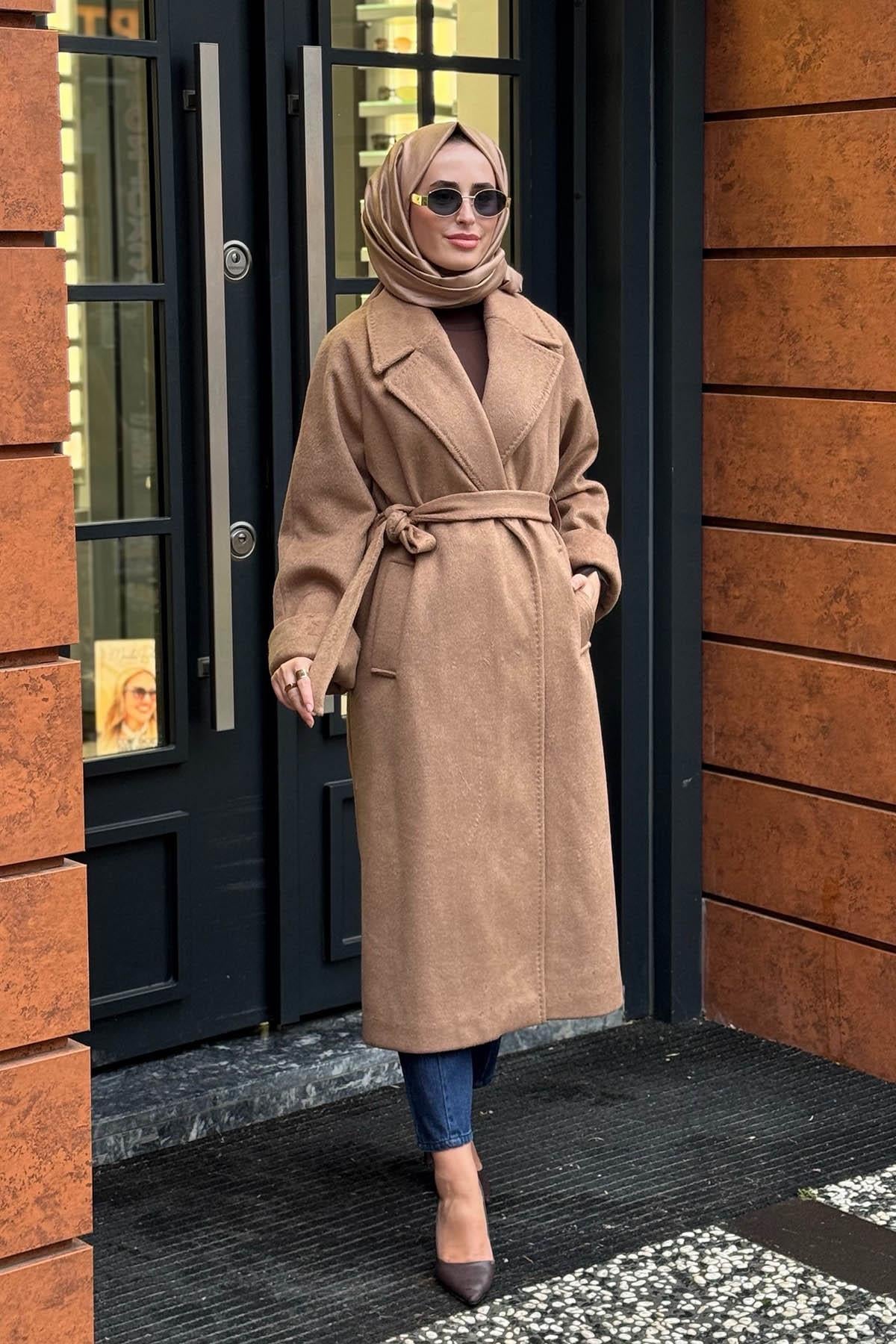 ceremony Kaşe Kaban W-6832 Camel