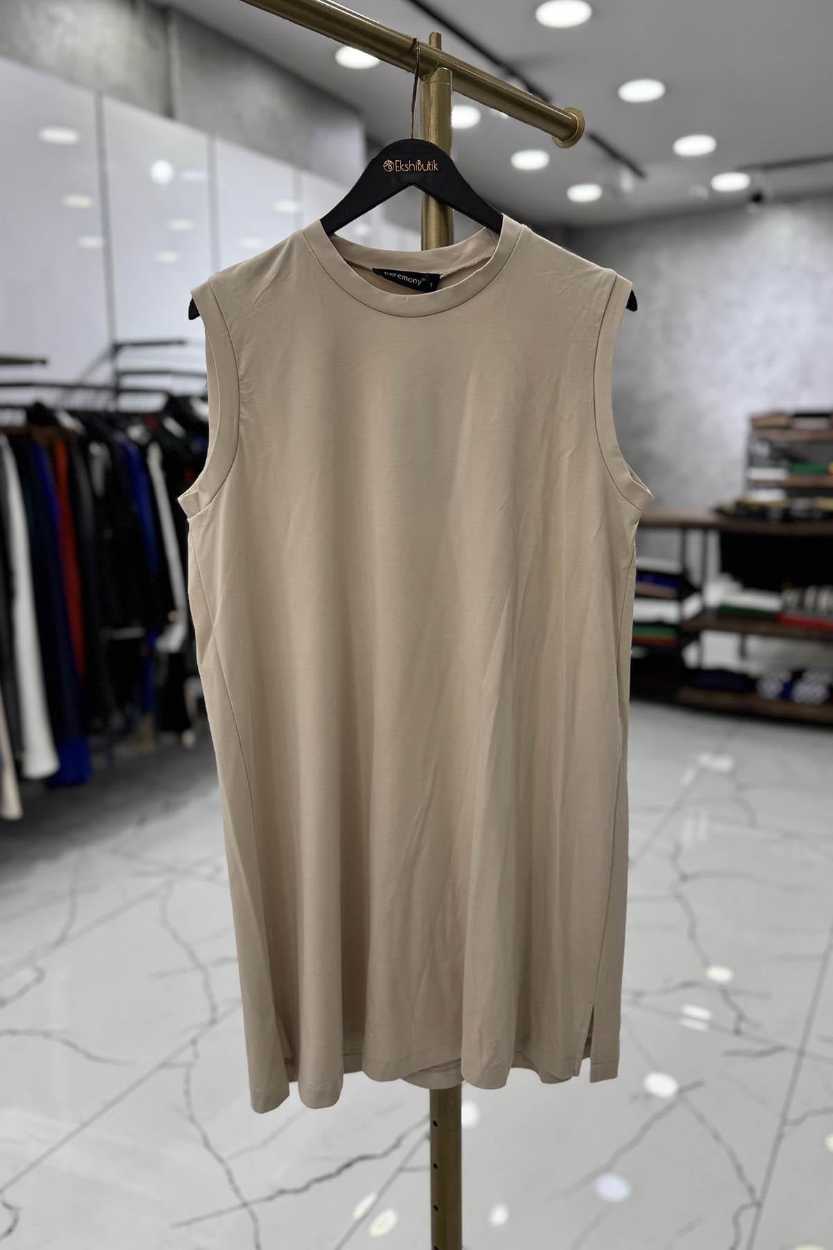 ceremony Kolsuz Bambu İç Tunik S-5127s Taş