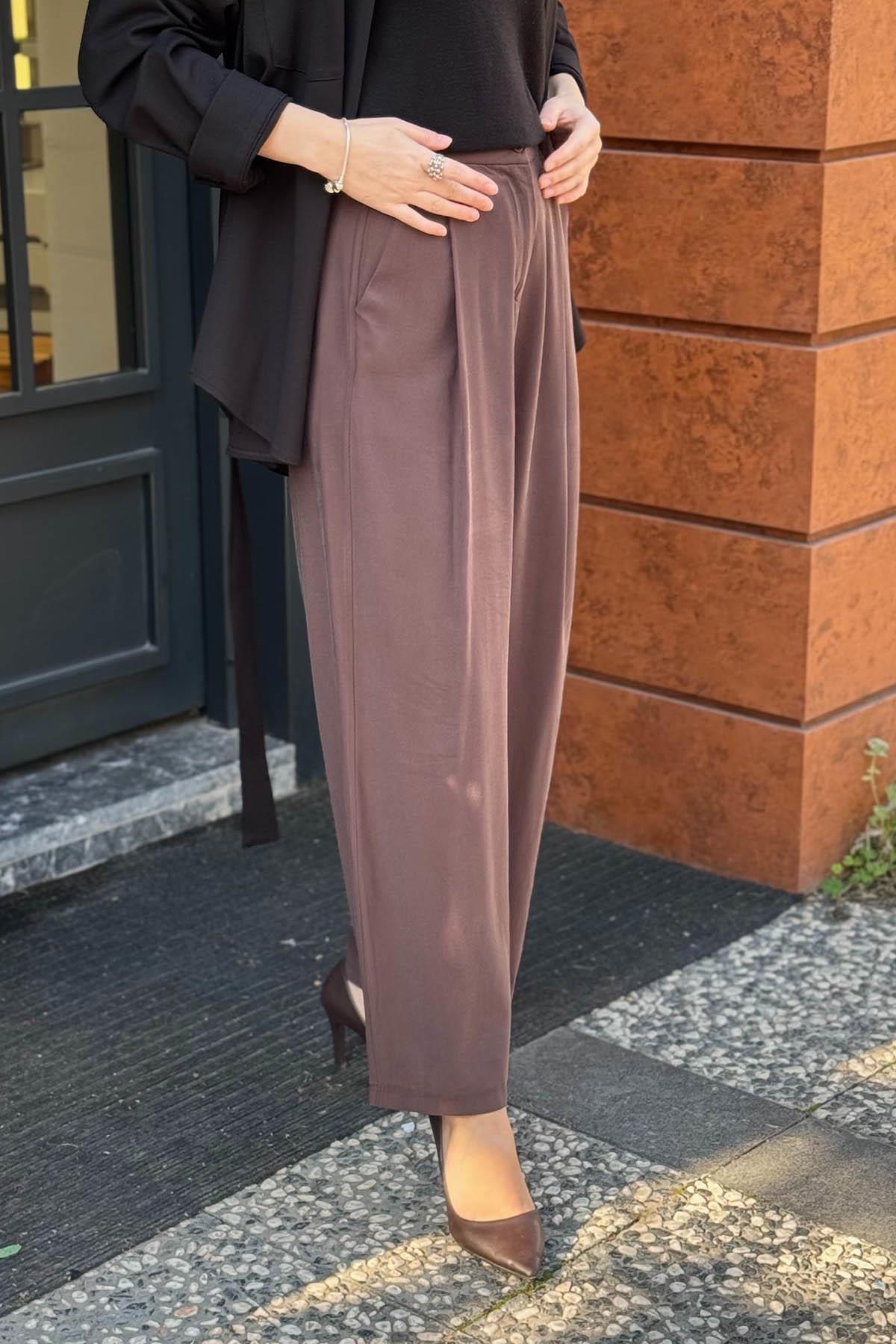 ceremony Pantolon W-6304 Kahve