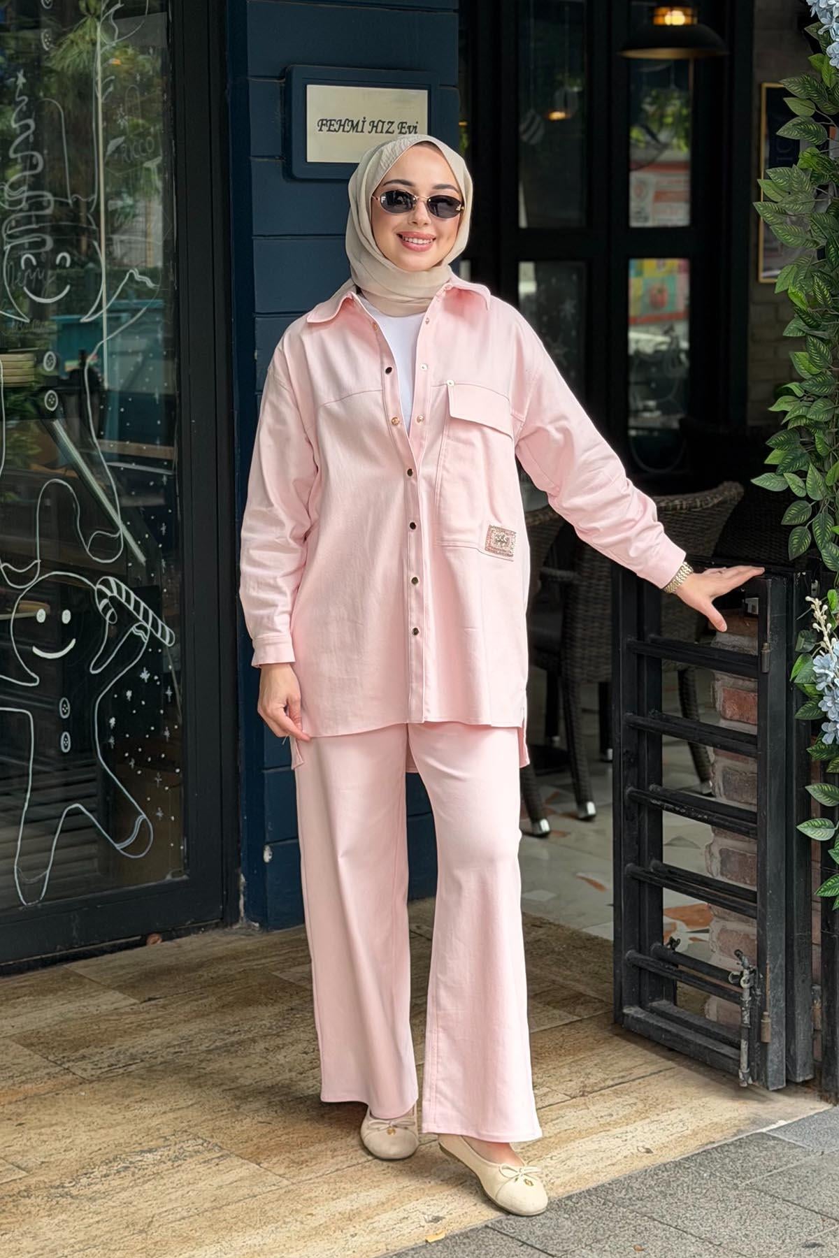 ceremony Pantolonlu Takım 26Y871T Pembe