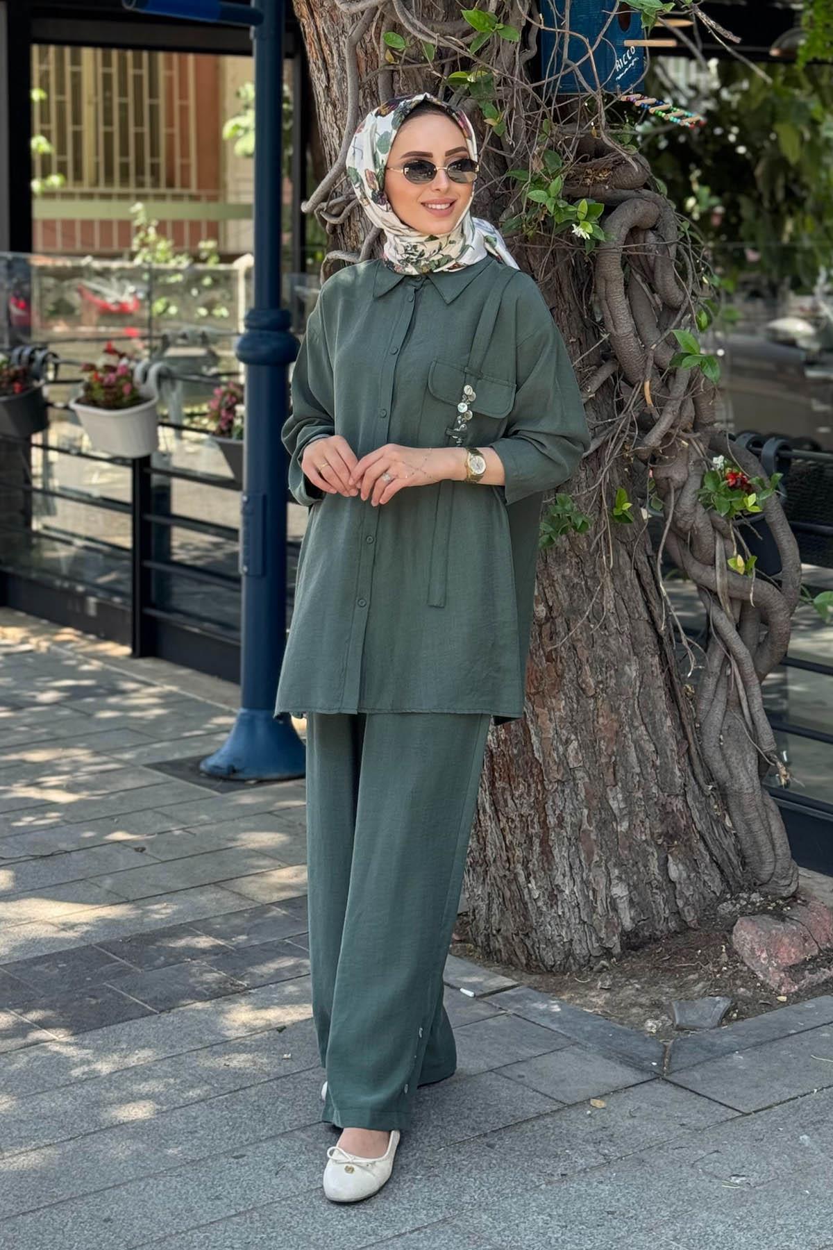 ceremony Pantolonlu Takım S-5998 Yeşil