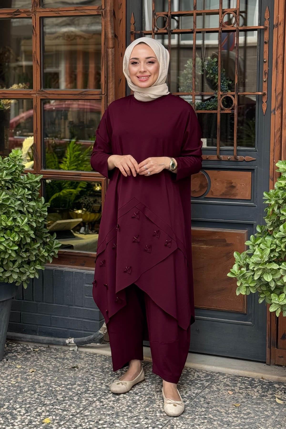 ceremony Pantolonlu Takım W-6937 Mürdüm