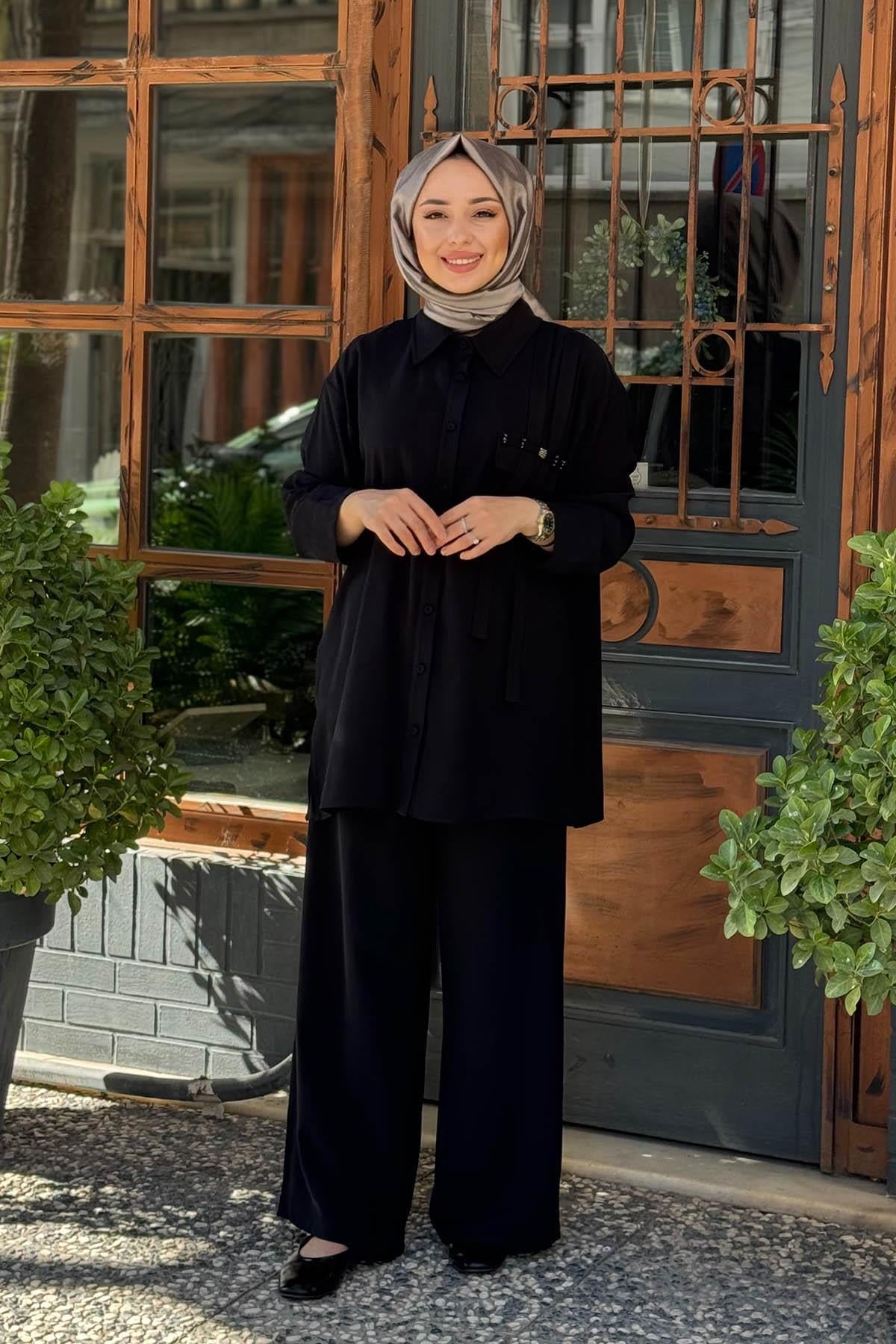 ceremony Pantolonlu Takım W-6938 Siyah
