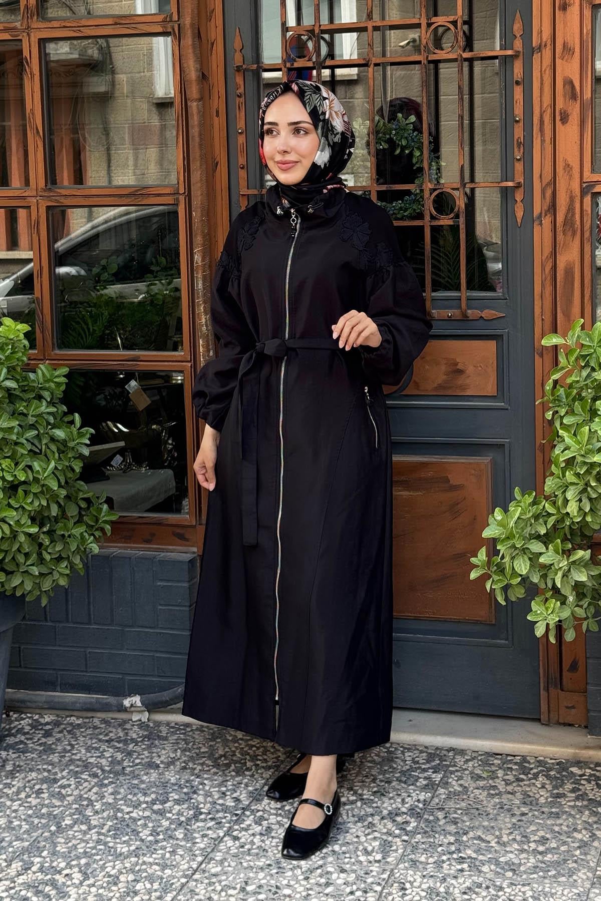 ceremony Trençkot W-6840 Siyah