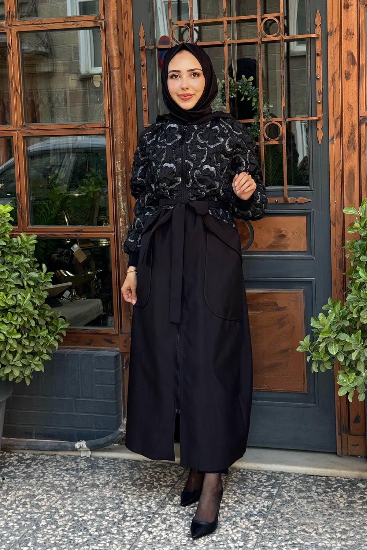 ceremony Trençkot W-6861 Siyah