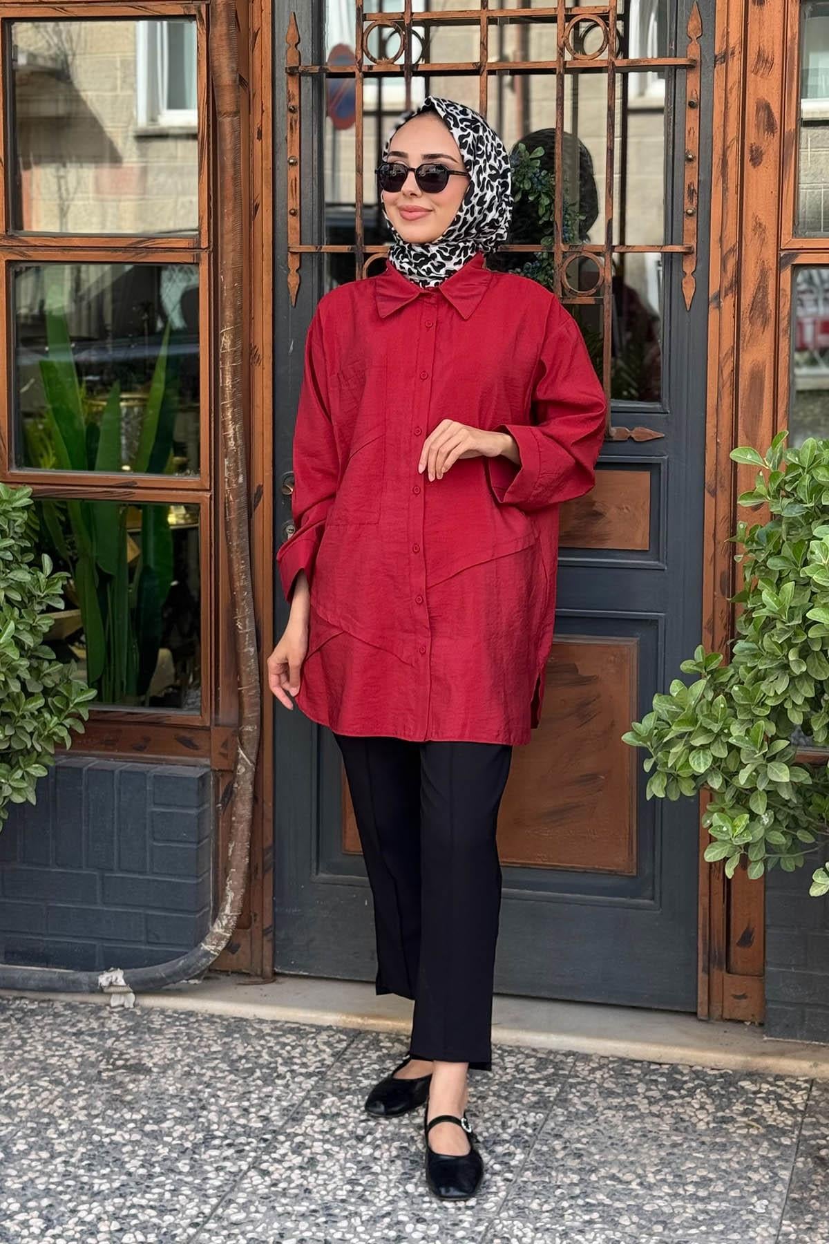ceremony Tunik W-6148 Kırmızı
