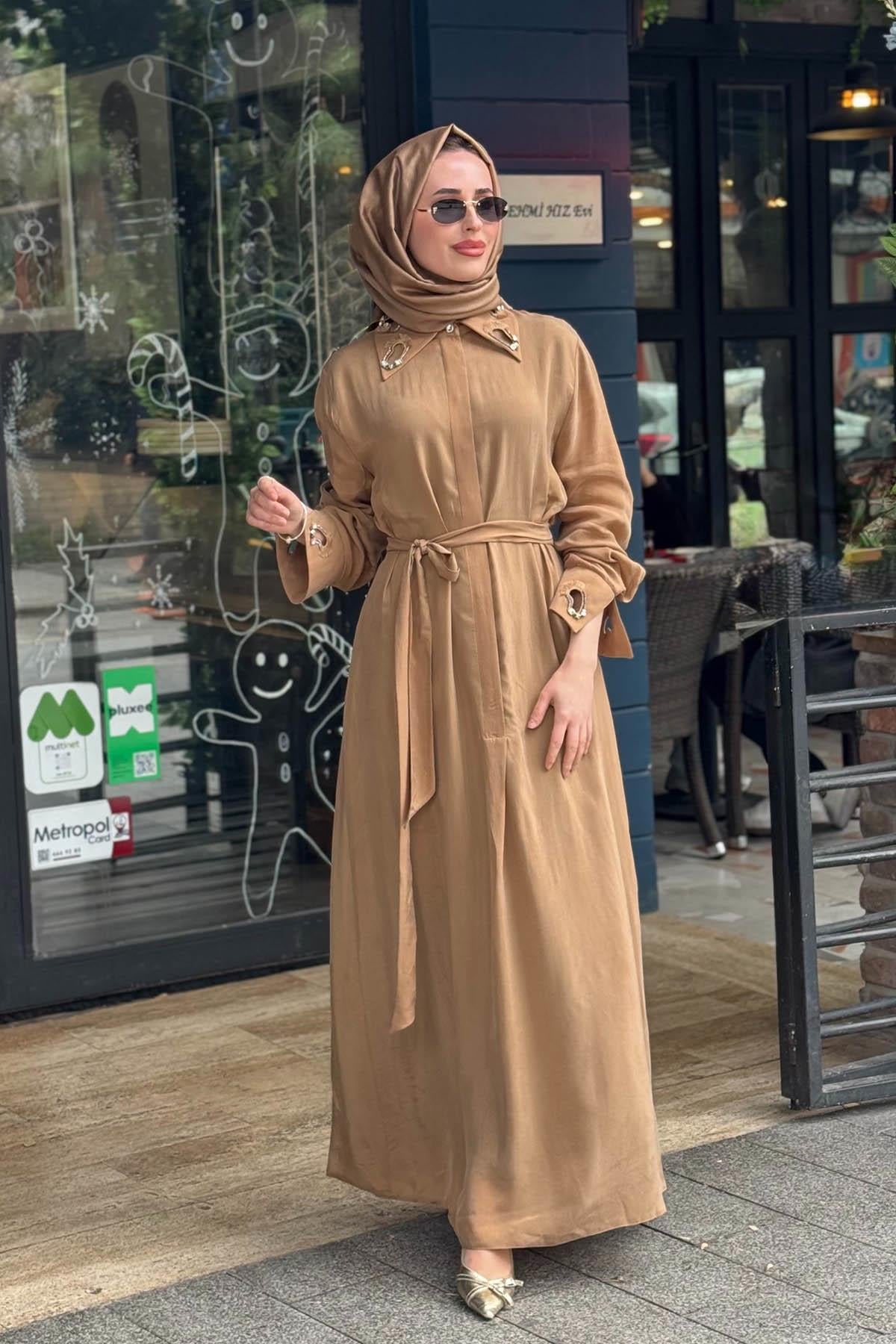 CLANDE Elbise 2601-5001 Camel