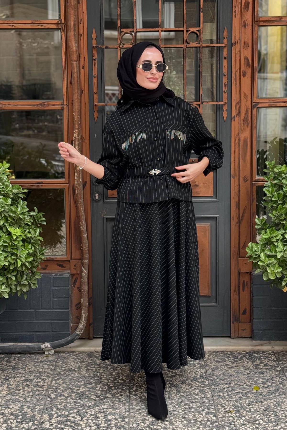 CLANDE Etekli Takım 2502-4002 Siyah
