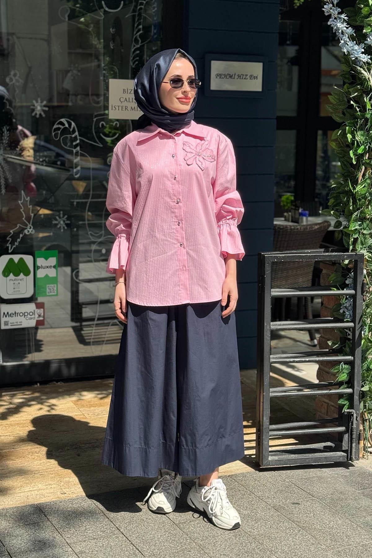 CLANDE Gömlek 2601-3038 Pembe