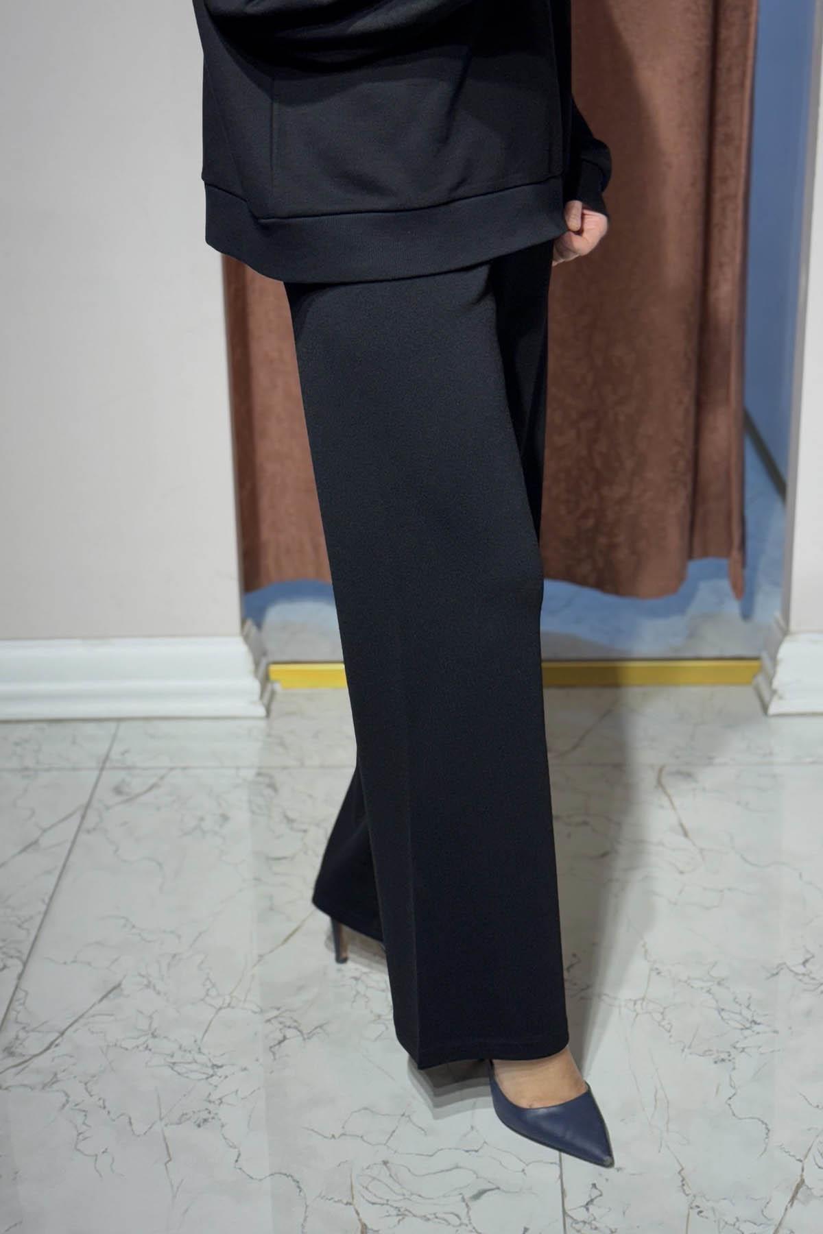 CLANDE Triko Pantolon 2503-10008 Siyah