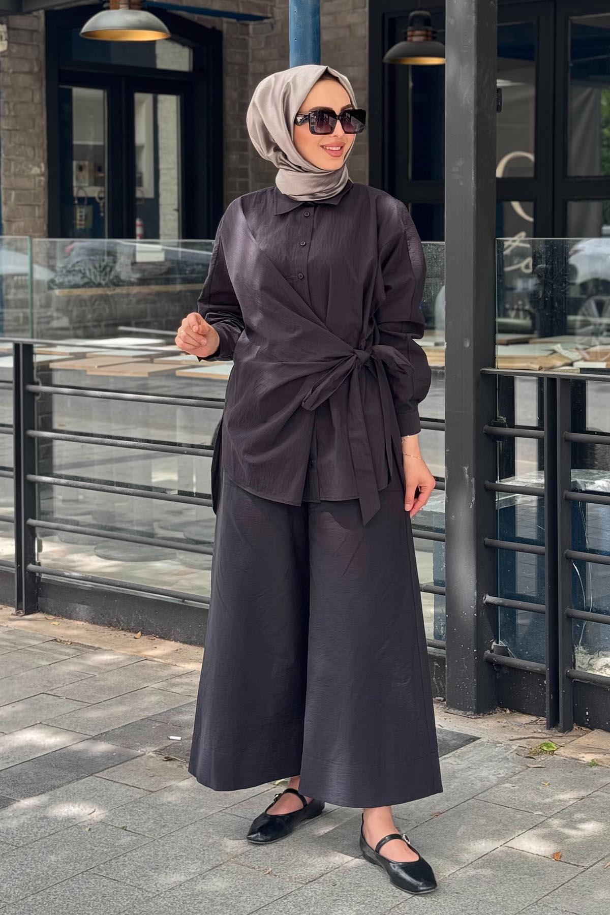 Cloche Pantolonlu Takım  CL25Y02CL376301 Siyah