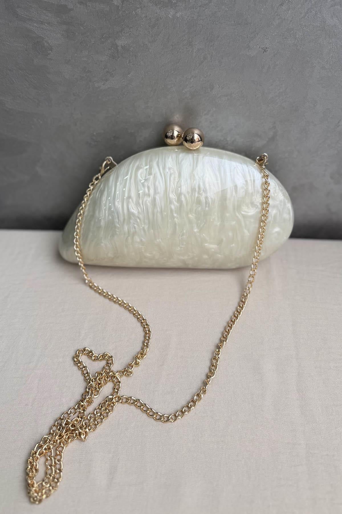 DSN Mini Çanta G5001 İnci Beyazı