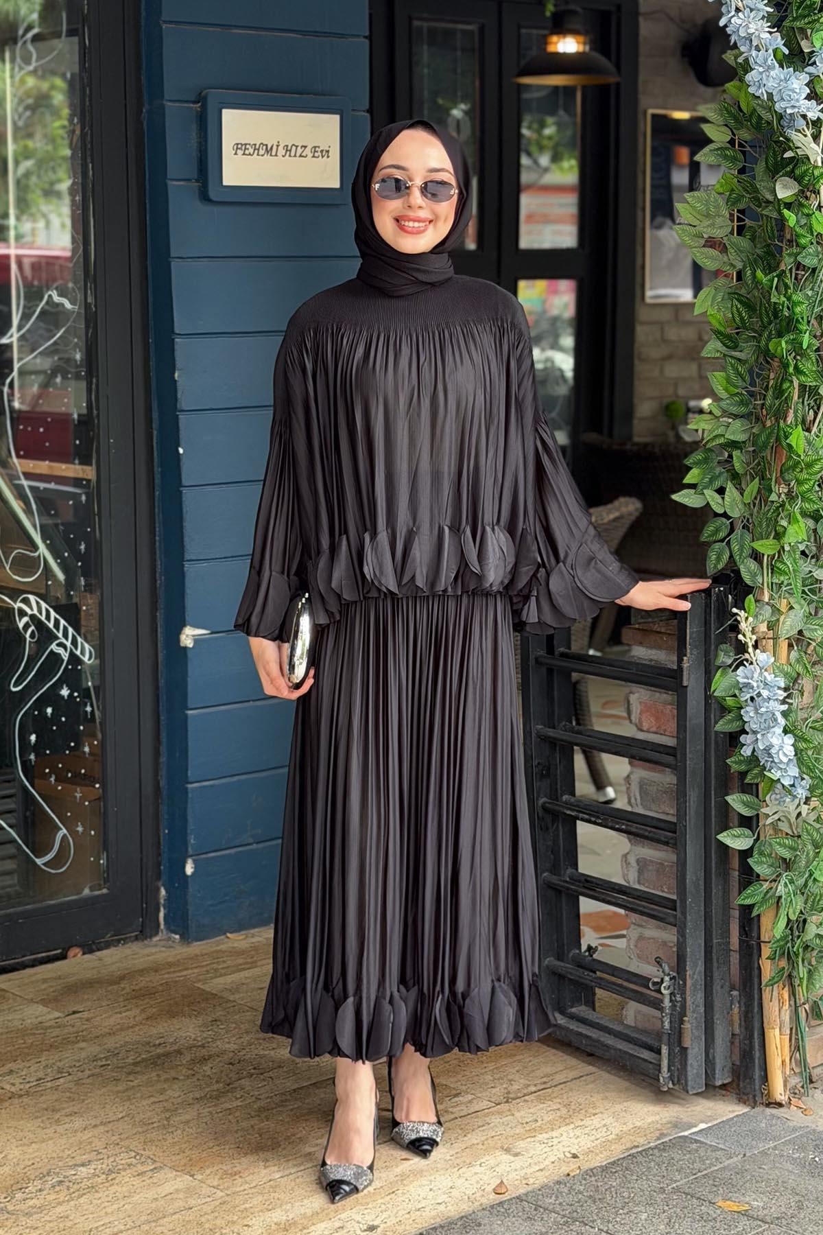 Ekshi Butik Etekli Takım EKS020 Siyah