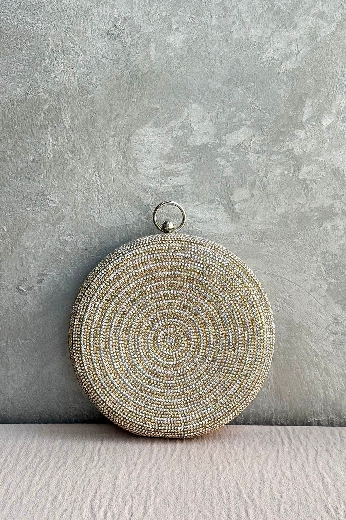 Ekshi Butik Mini Abiye Çanta 371A Gold