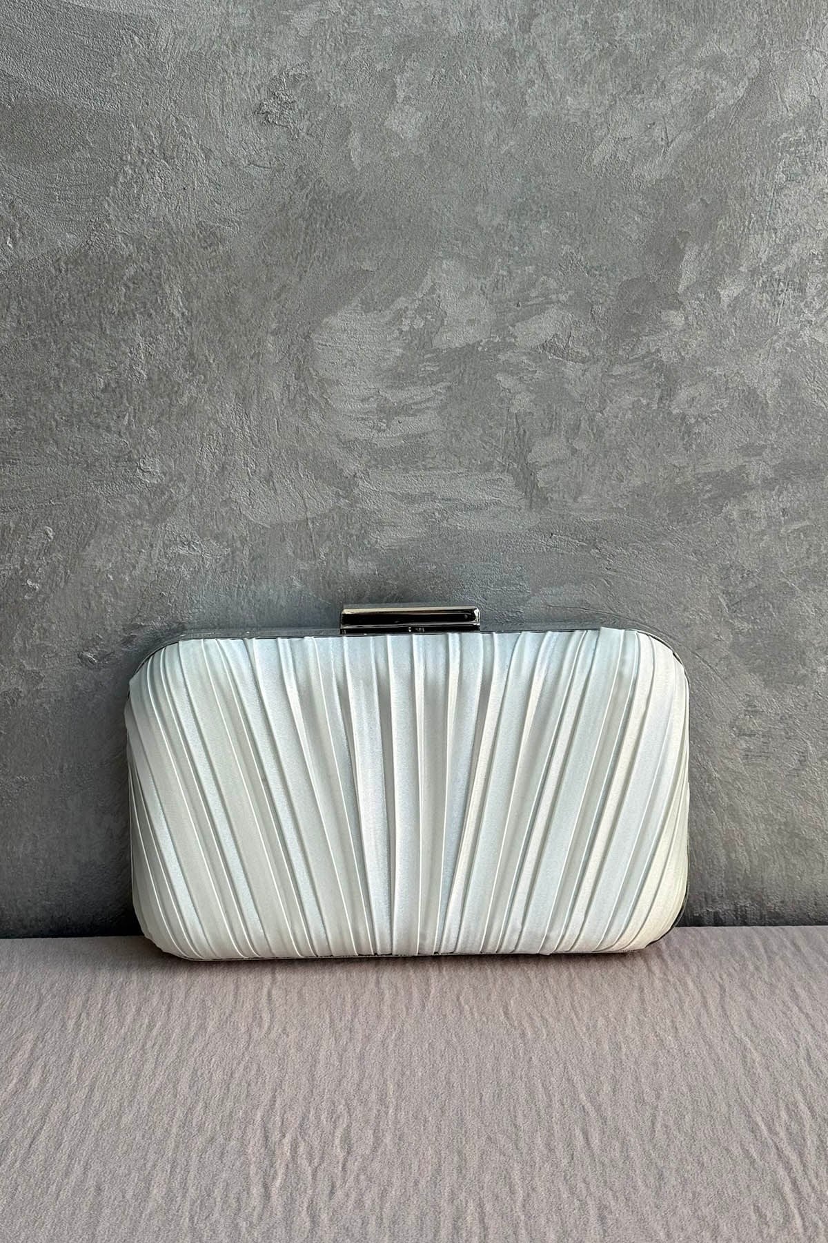 Ekshi Butik Mini Abiye Çanta 605 Beyaz
