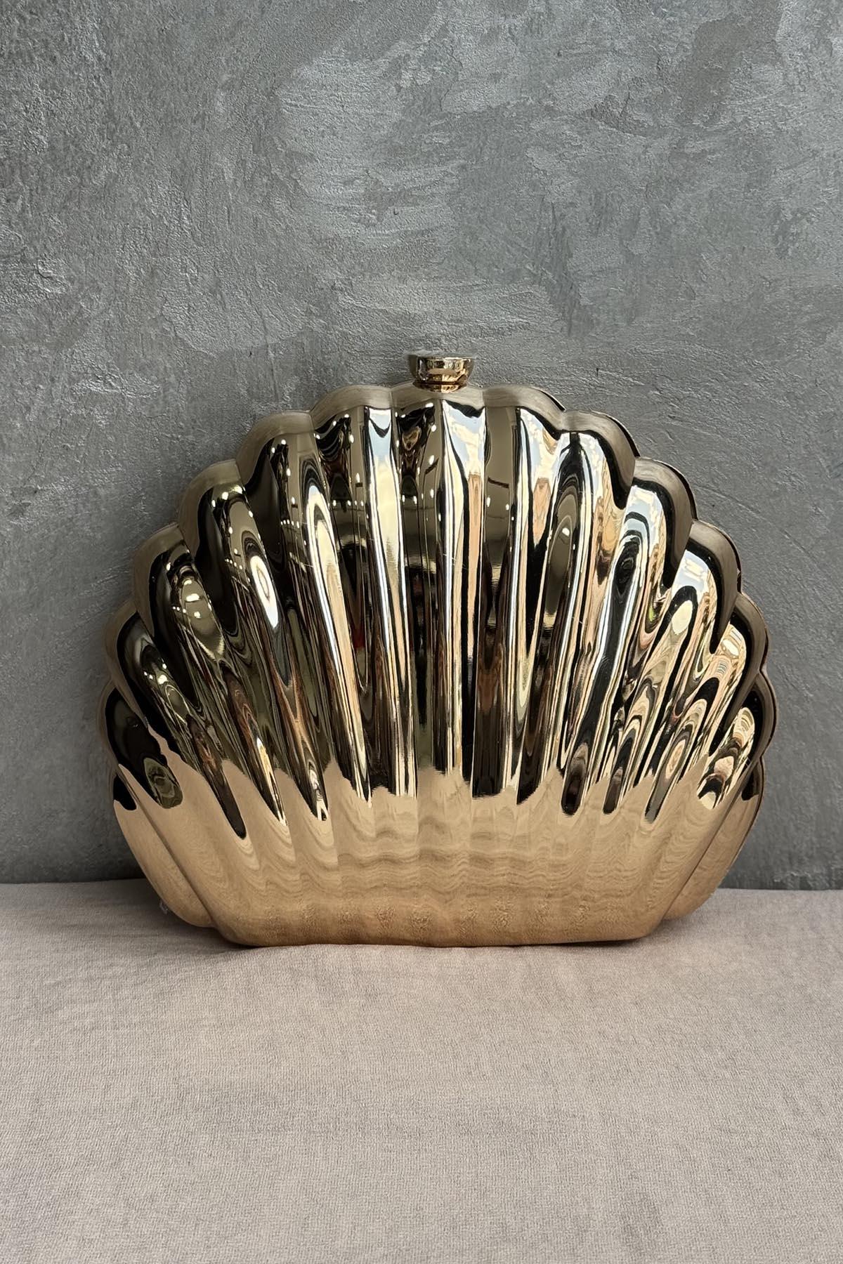 Ekshi Butik Mini Abiye Çanta 801 Gold