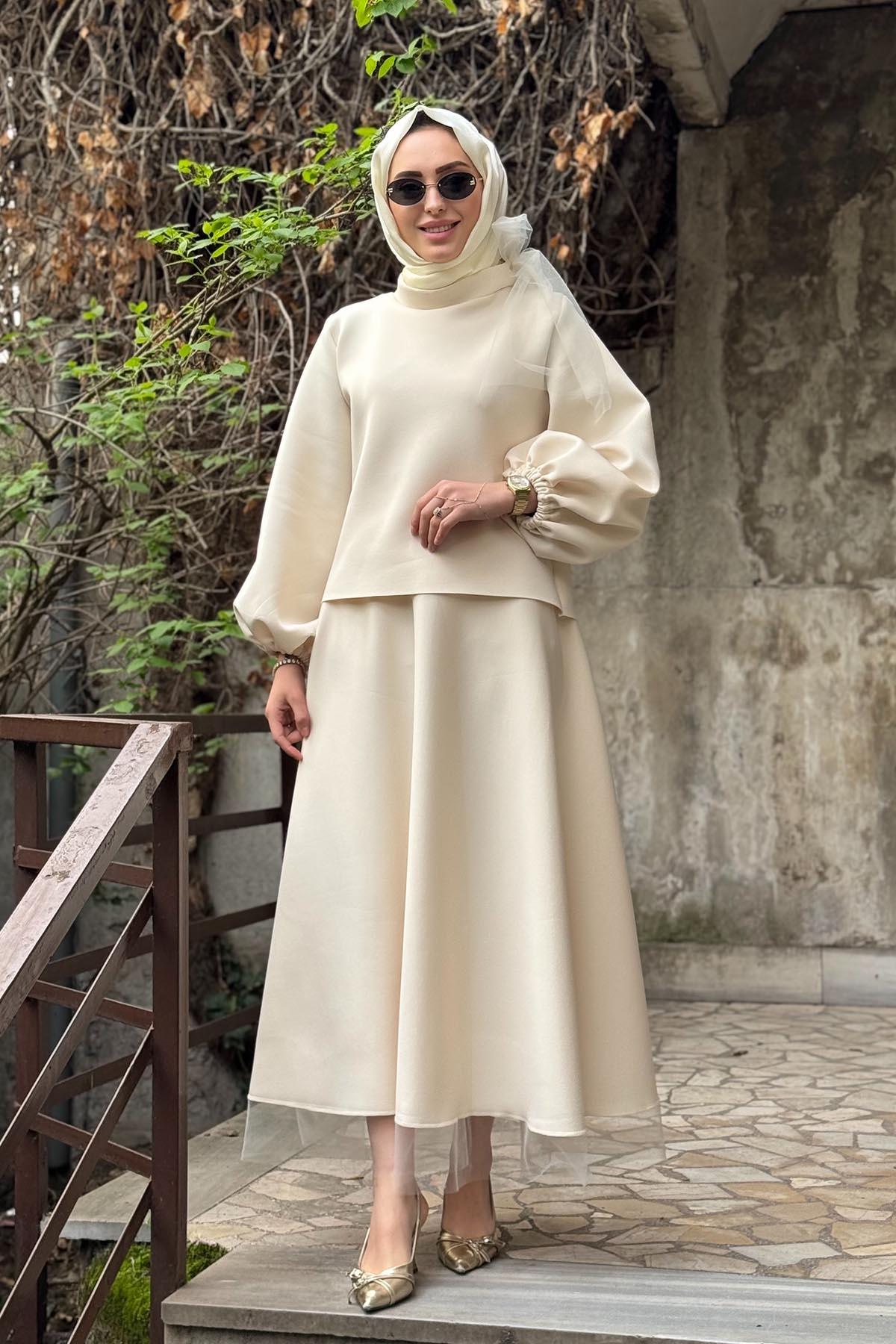 EkshiButik Takım 104 Krem