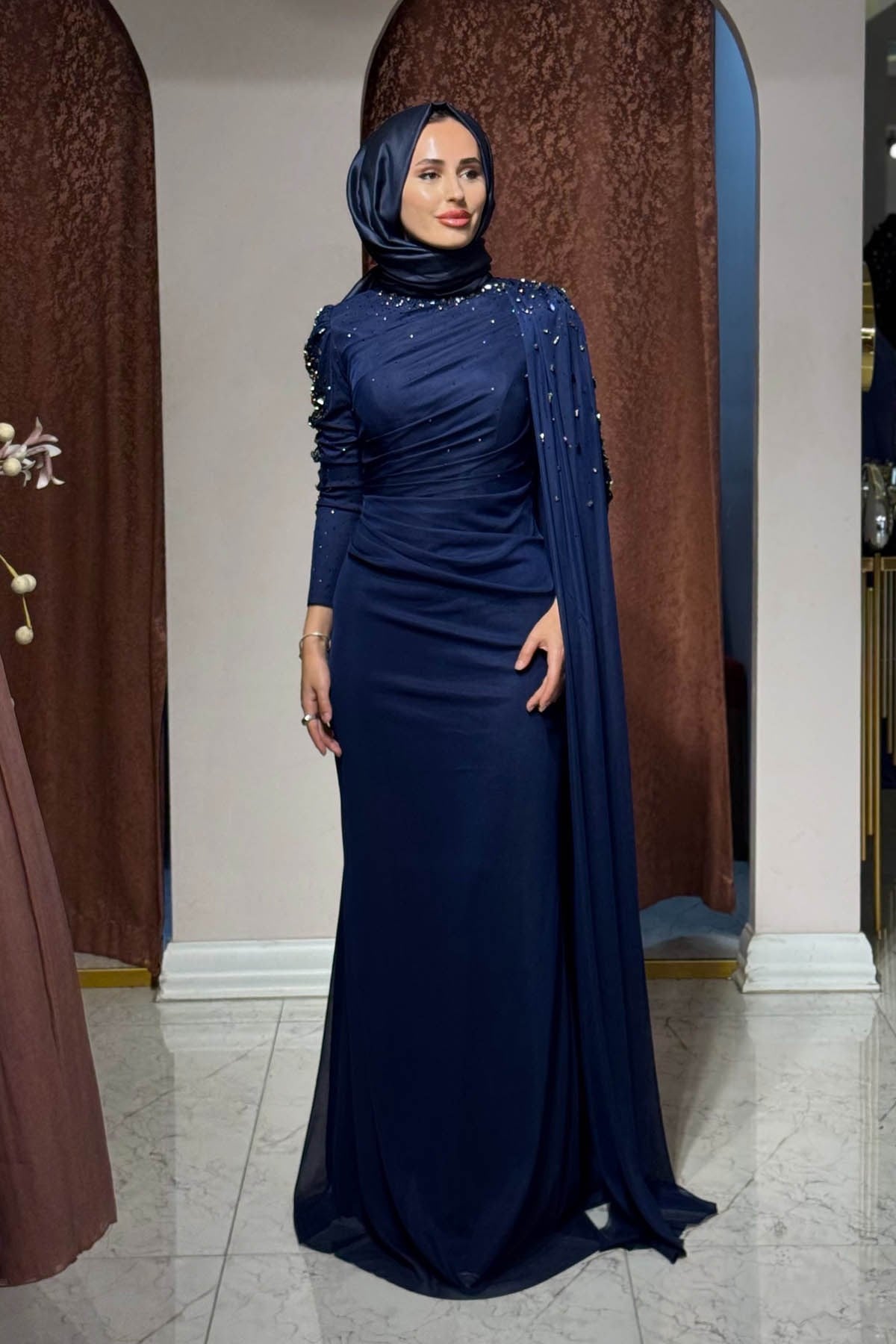 FASHION NIGHT Abiye 6220 Lacivert