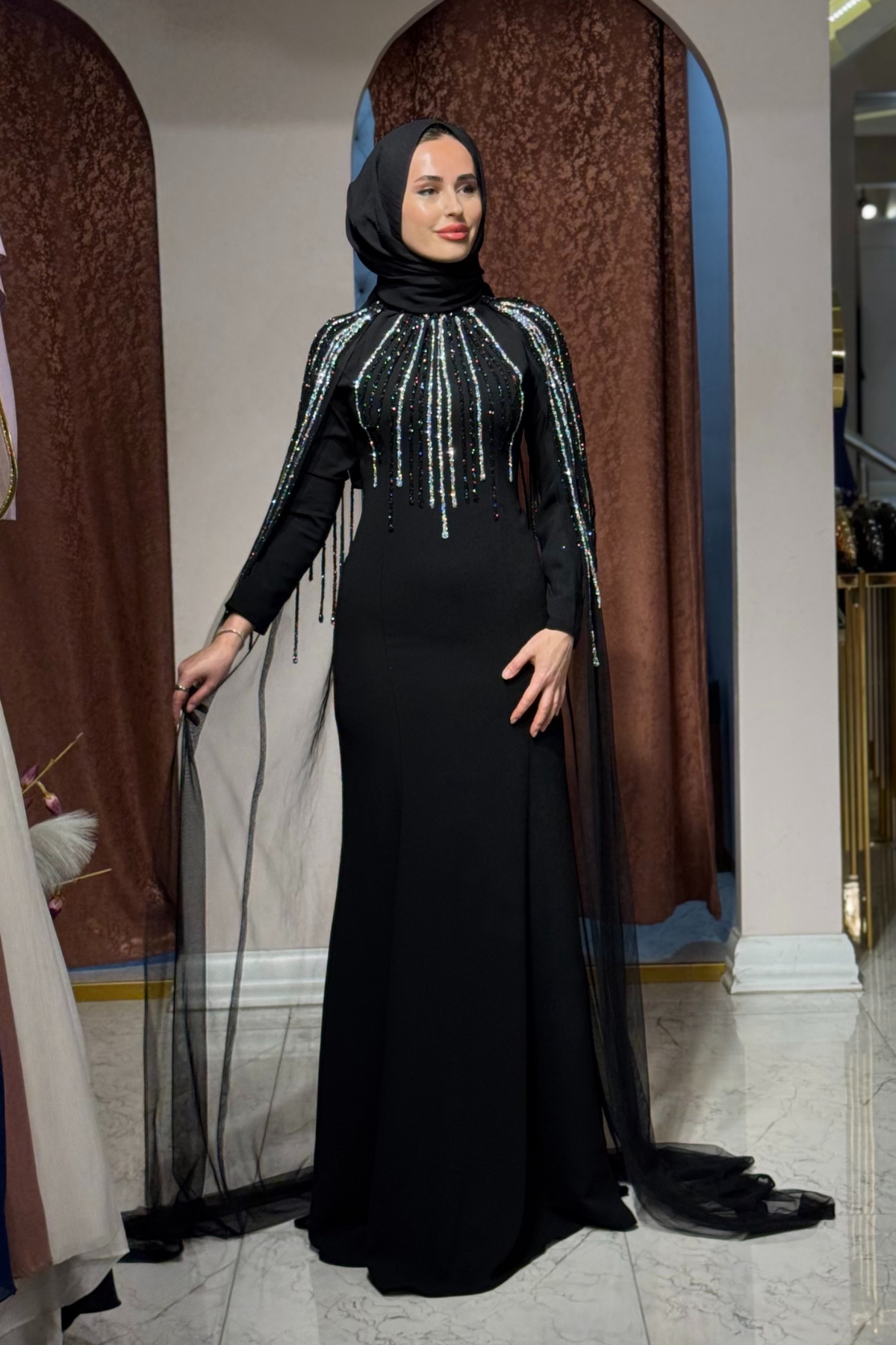 FASHION NIGHT Abiye 7530 Siyah