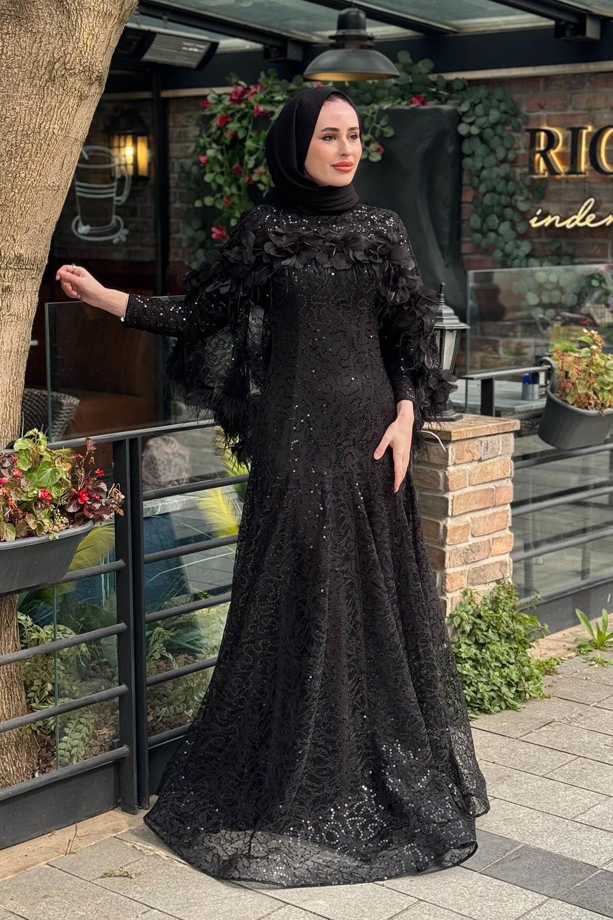 FERİHA SARIOĞLU Abiye 26FRHMN Siyah