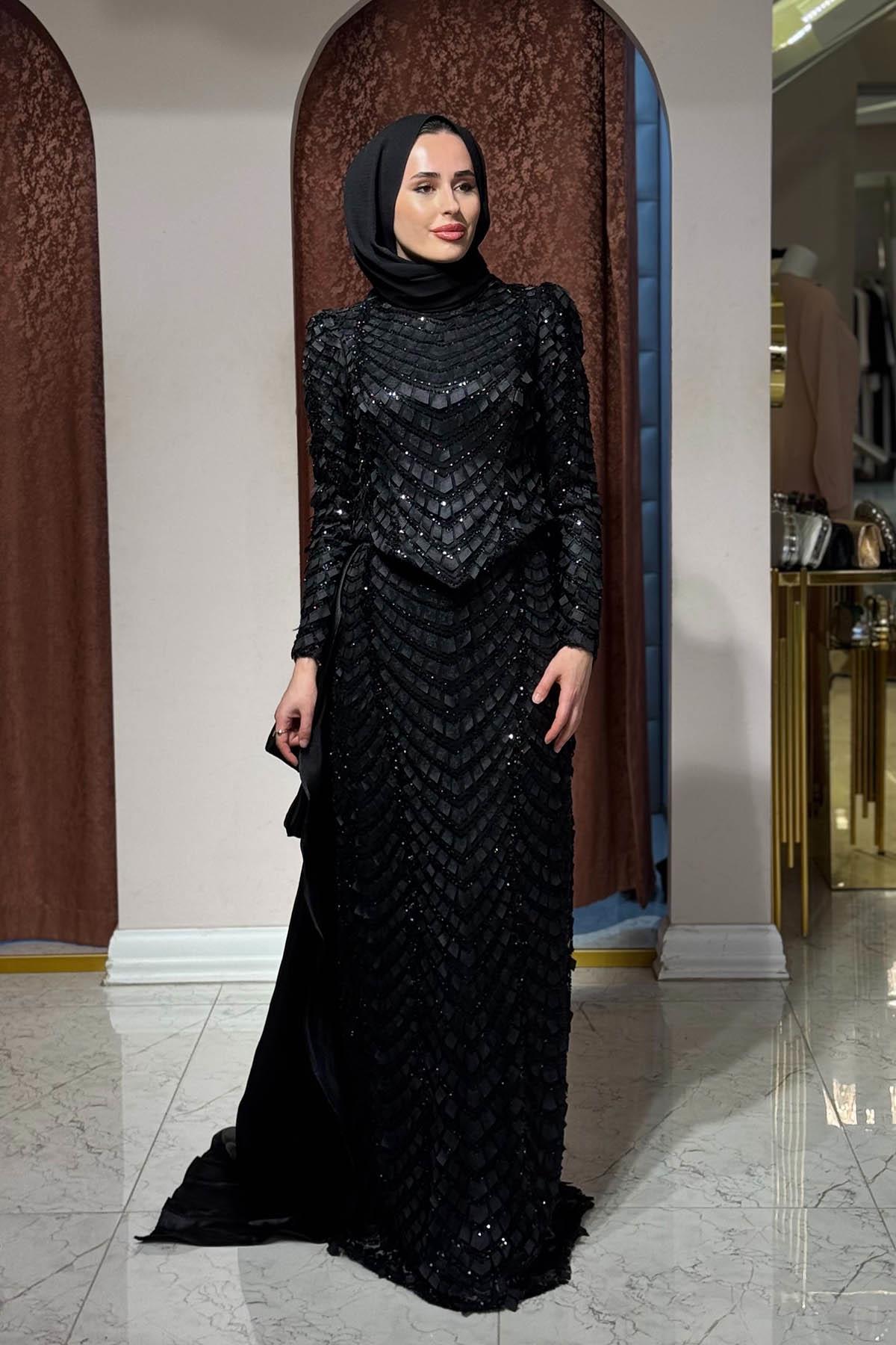 FERİHA SARIOĞLU Aslı Abiye FRHASL Siyah