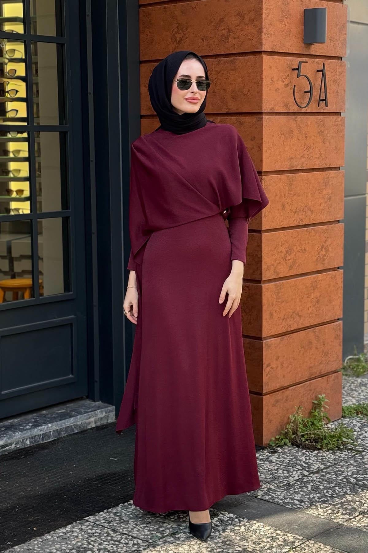 FERİHA SARIOĞLU İlkim Abiye 2026-LKM Bordo