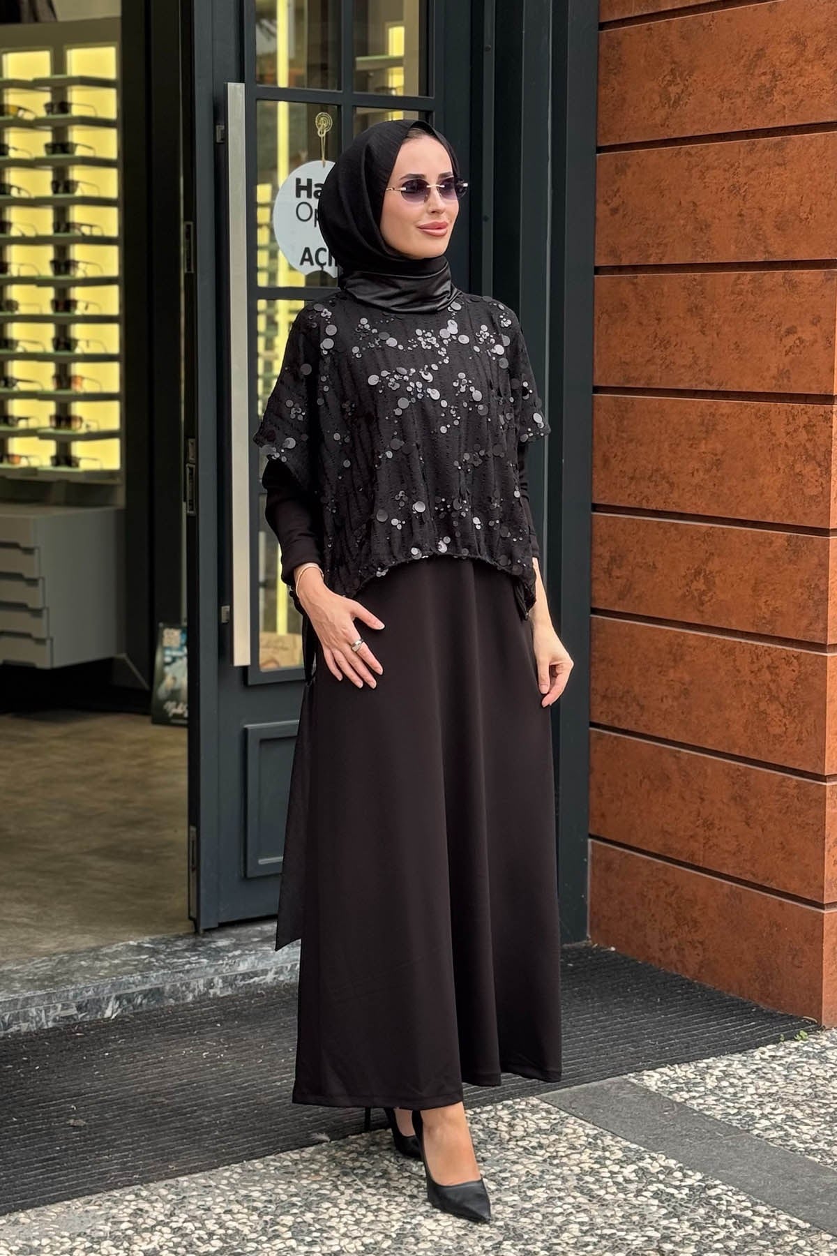 FUAT GÜRŞEN Elbise 26K-6110 Siyah