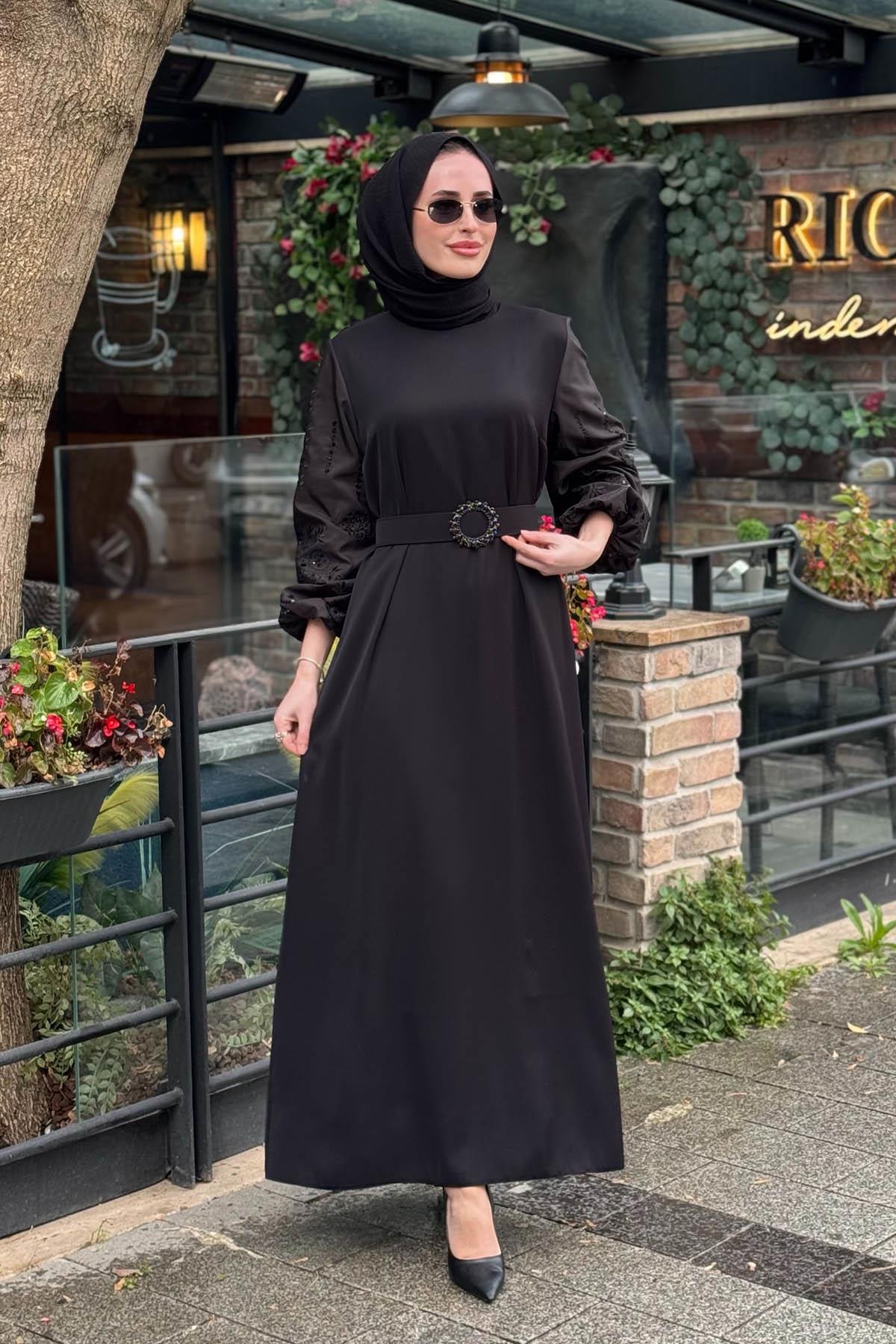 FUAT GÜRŞEN Elbise 26Y-5103 Siyah