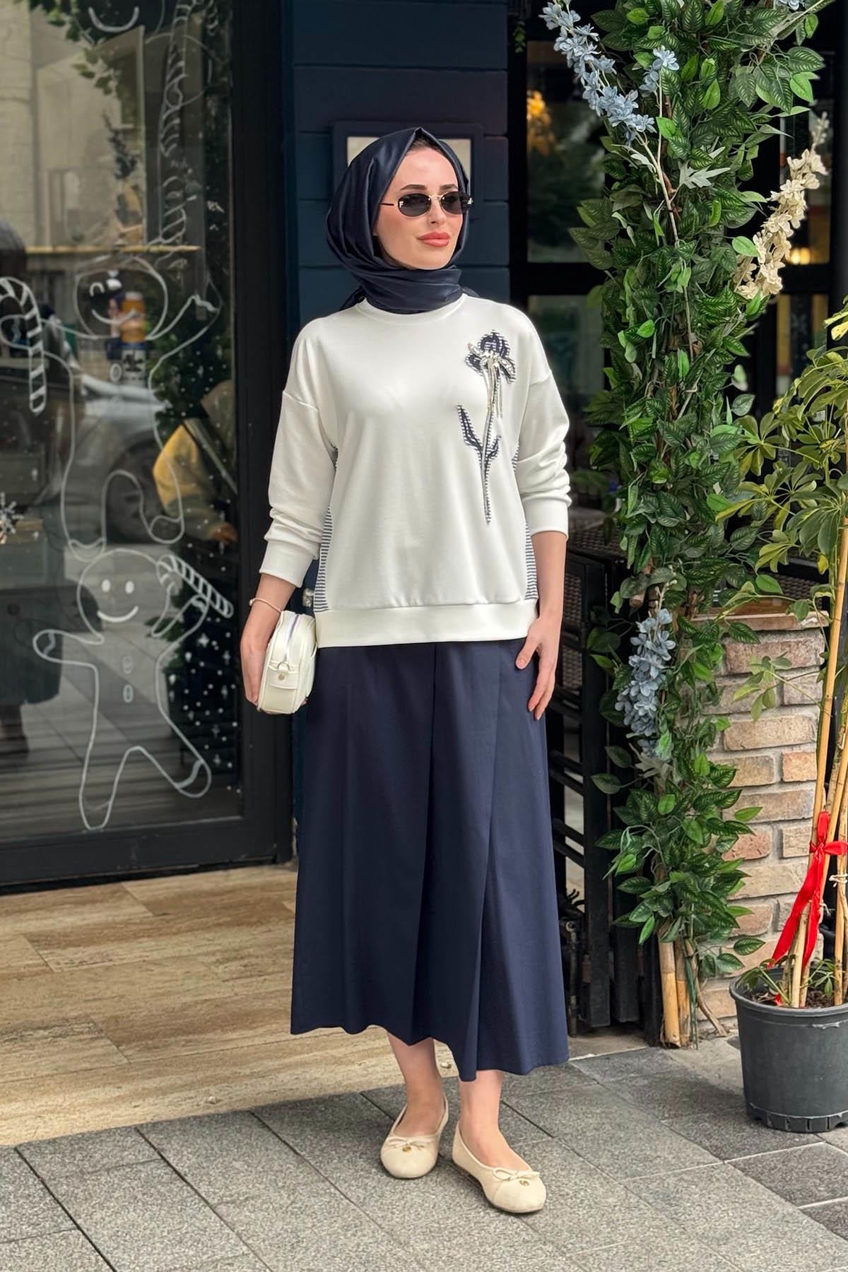 FUAT GÜRŞEN Etekli Takım 26Y-5366T Ekru