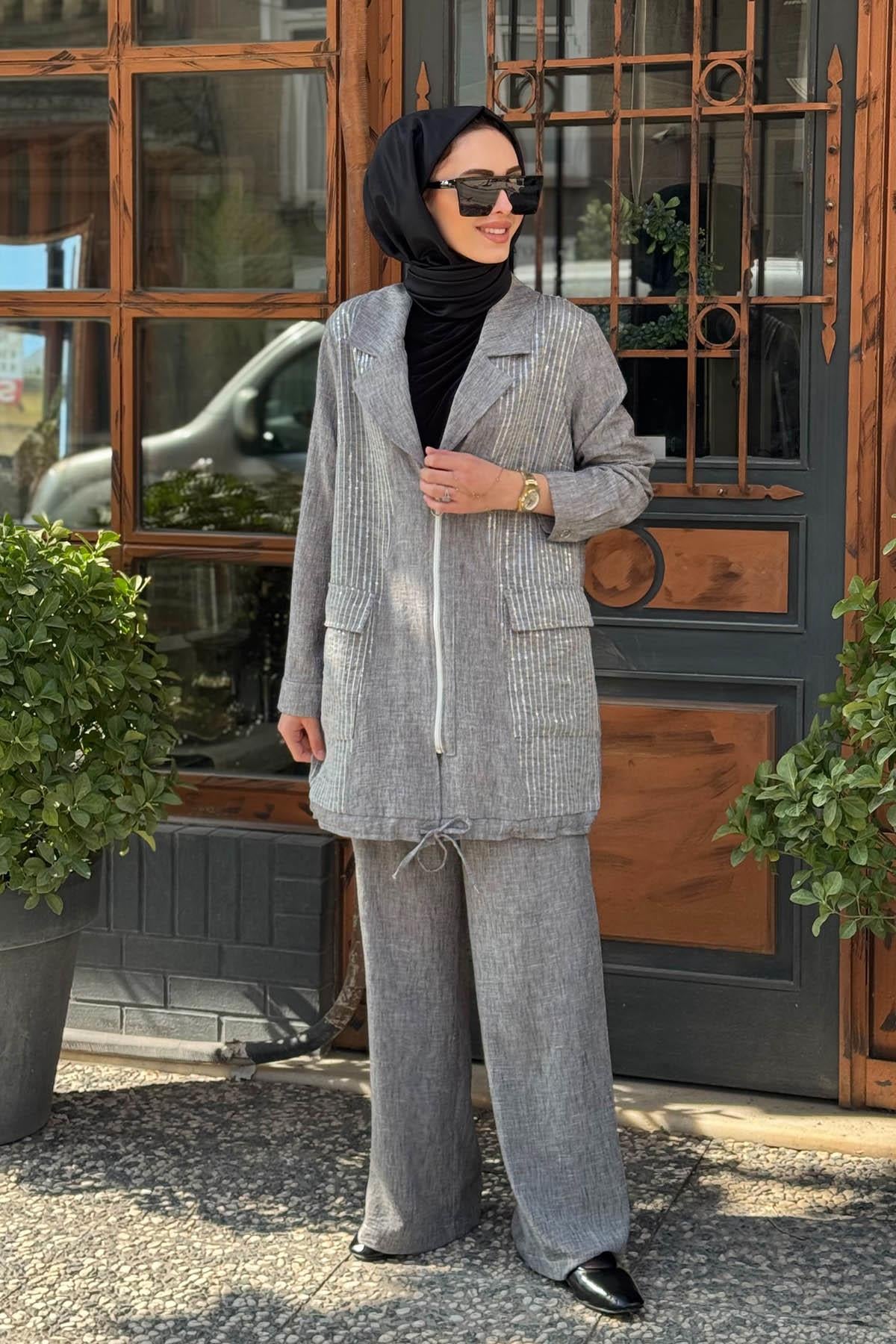 FUAT GÜRŞEN Kap 25Y-3609.S Gri
