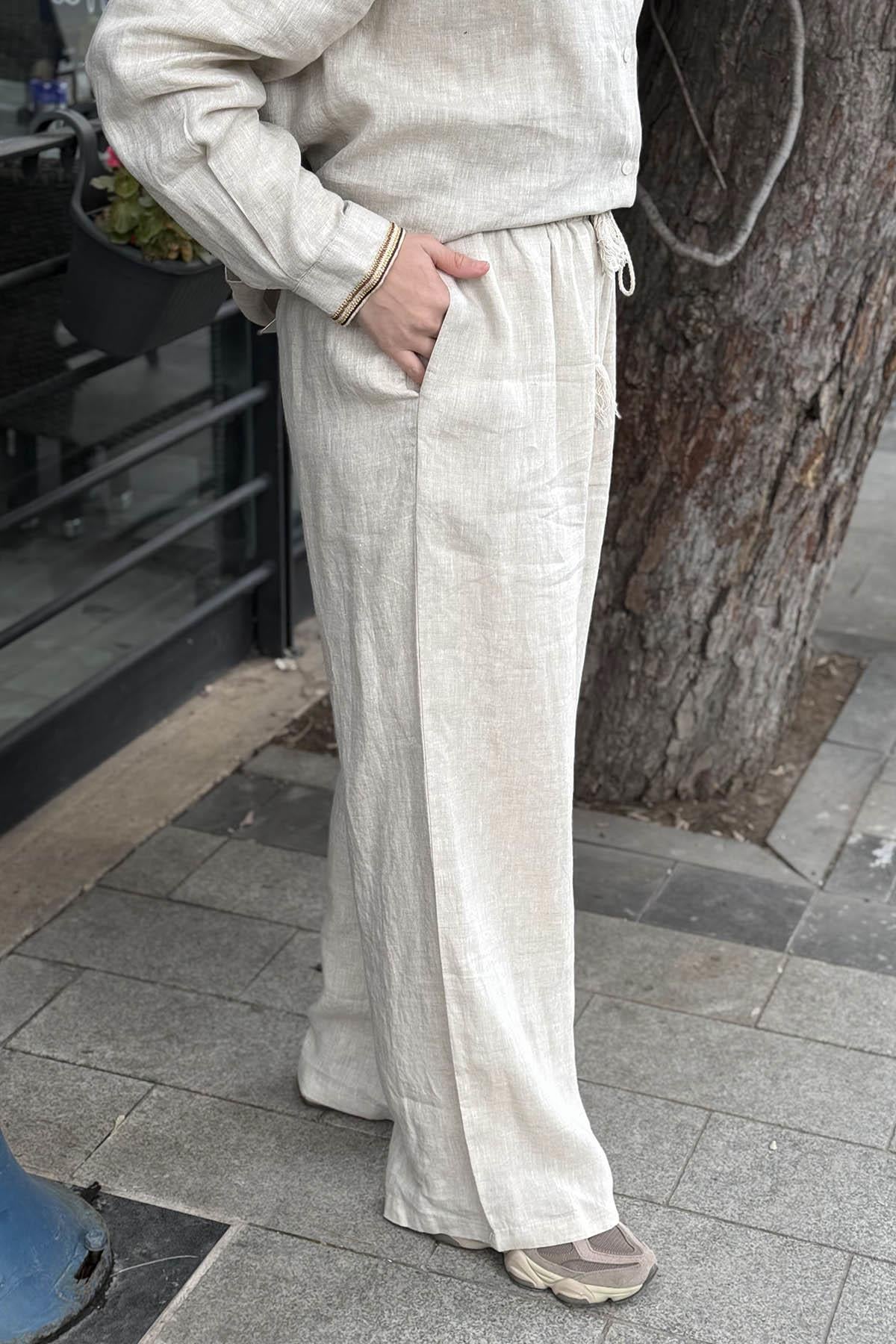 FUAT GÜRŞEN Pantolon 26Y-5435 Bej