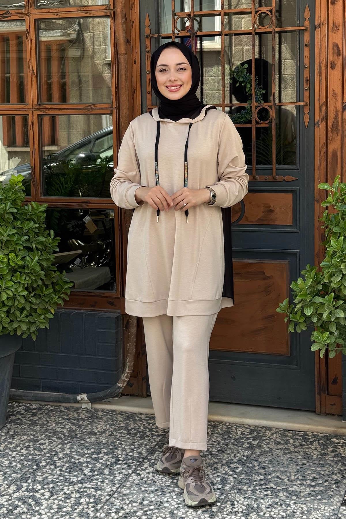 FUAT GÜRŞEN Pantolonlu Takım 25K-4313 Bej