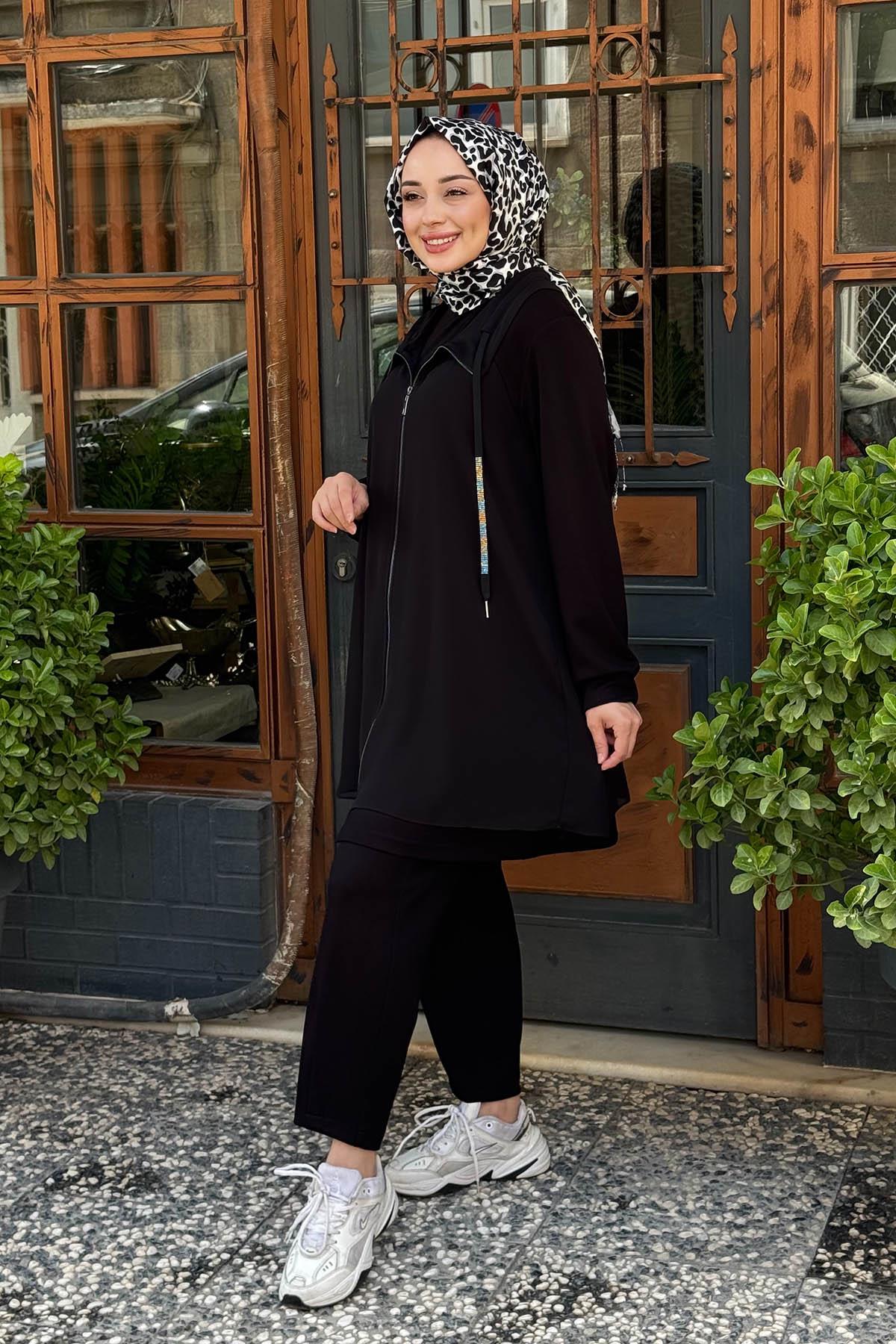 FUAT GÜRŞEN Pantolonlu Takım 25K-4607 Siyah