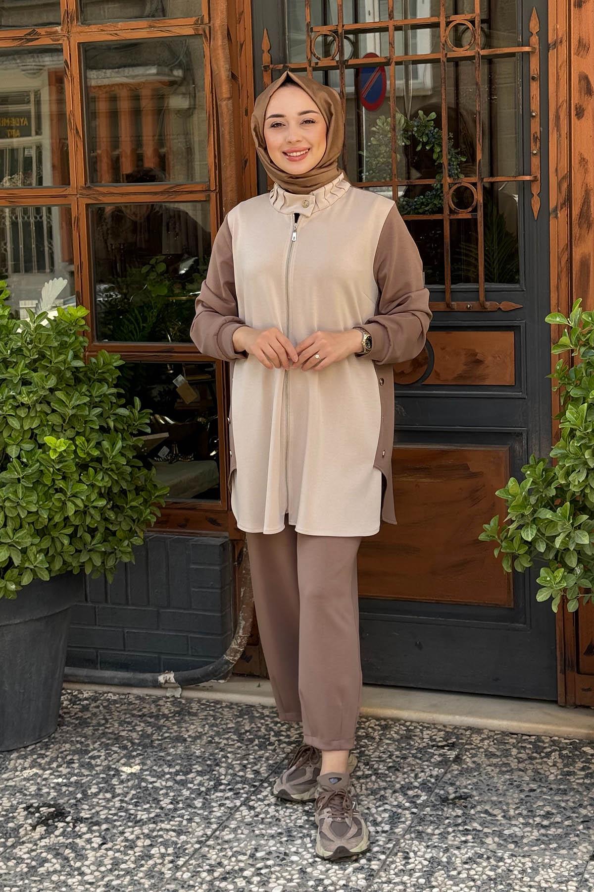 FUAT GÜRŞEN Pantolonlu Takım 25K-4609 Taş