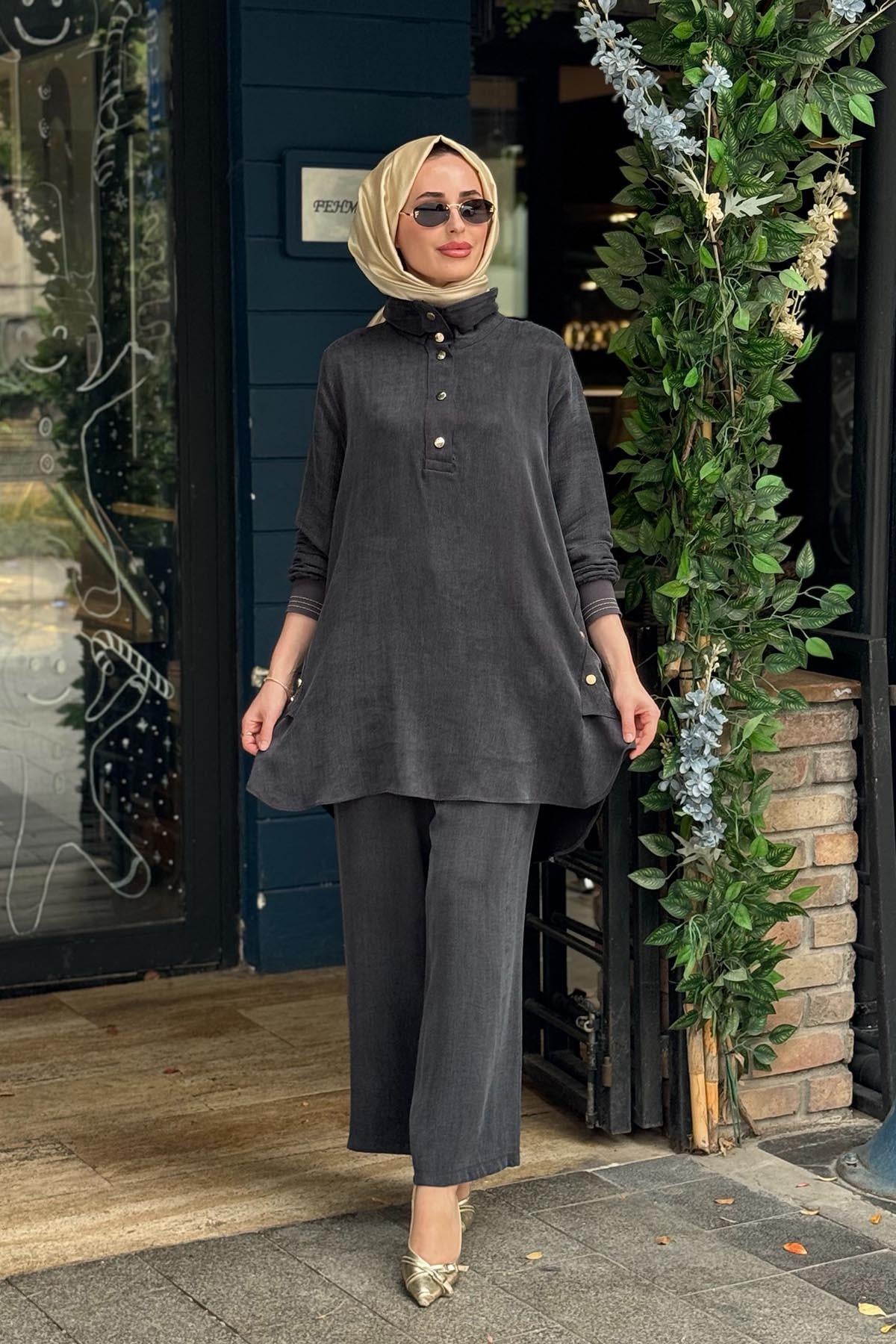 FUAT GÜRŞEN Pantolonlu Takım 26Y-5305-1 Siyah