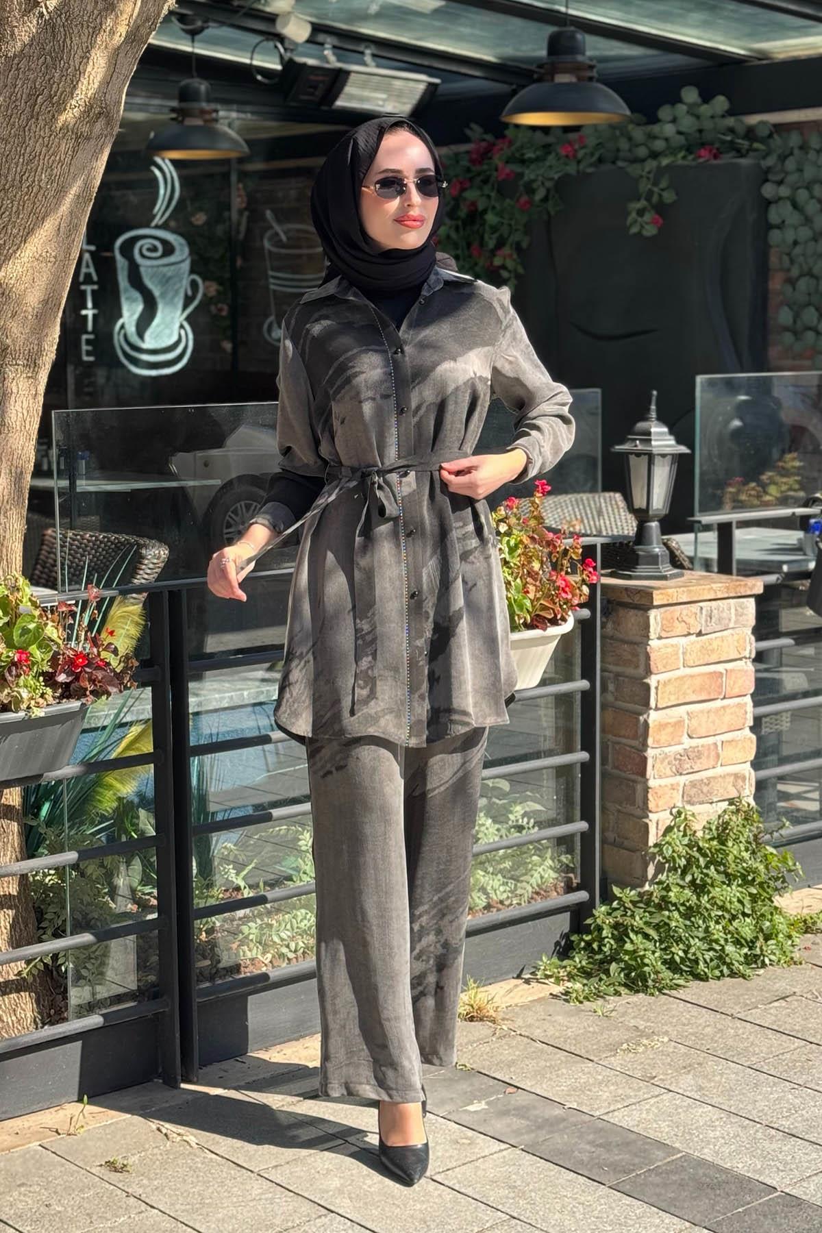 FUAT GÜRŞEN Pantolonlu Takım 26Y-5342 Gri