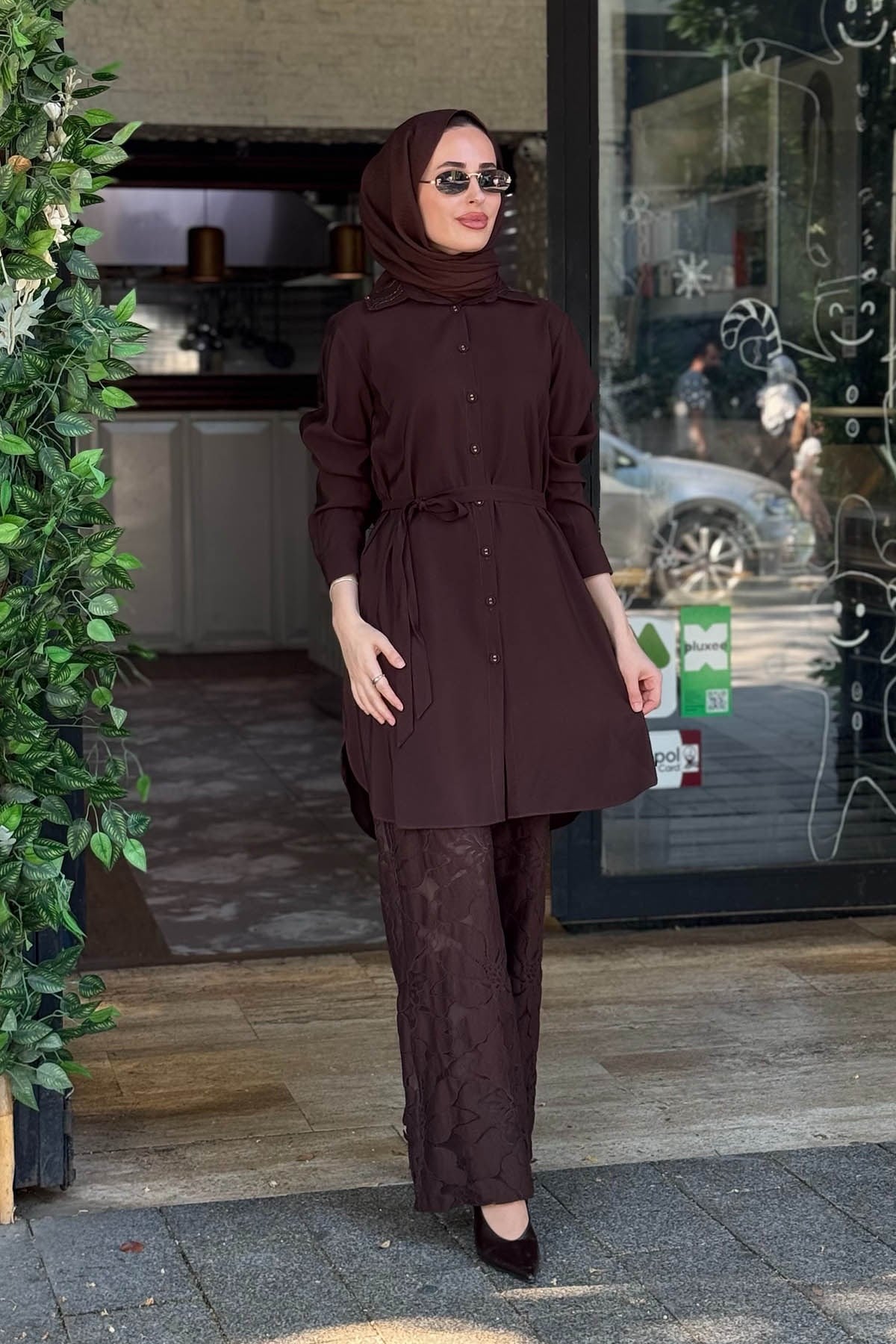 FUAT GÜRŞEN Pantolonlu Takım 26Y-5381T Kahve