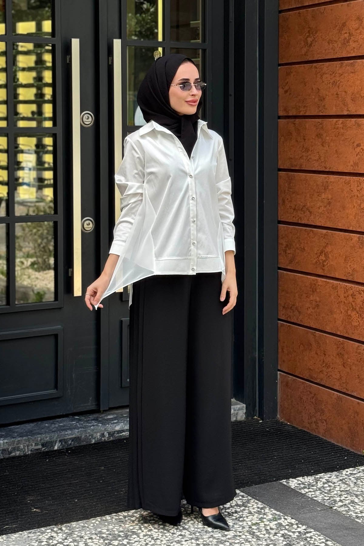 FUAT GÜRŞEN Tunik 26K-6319 Ekru