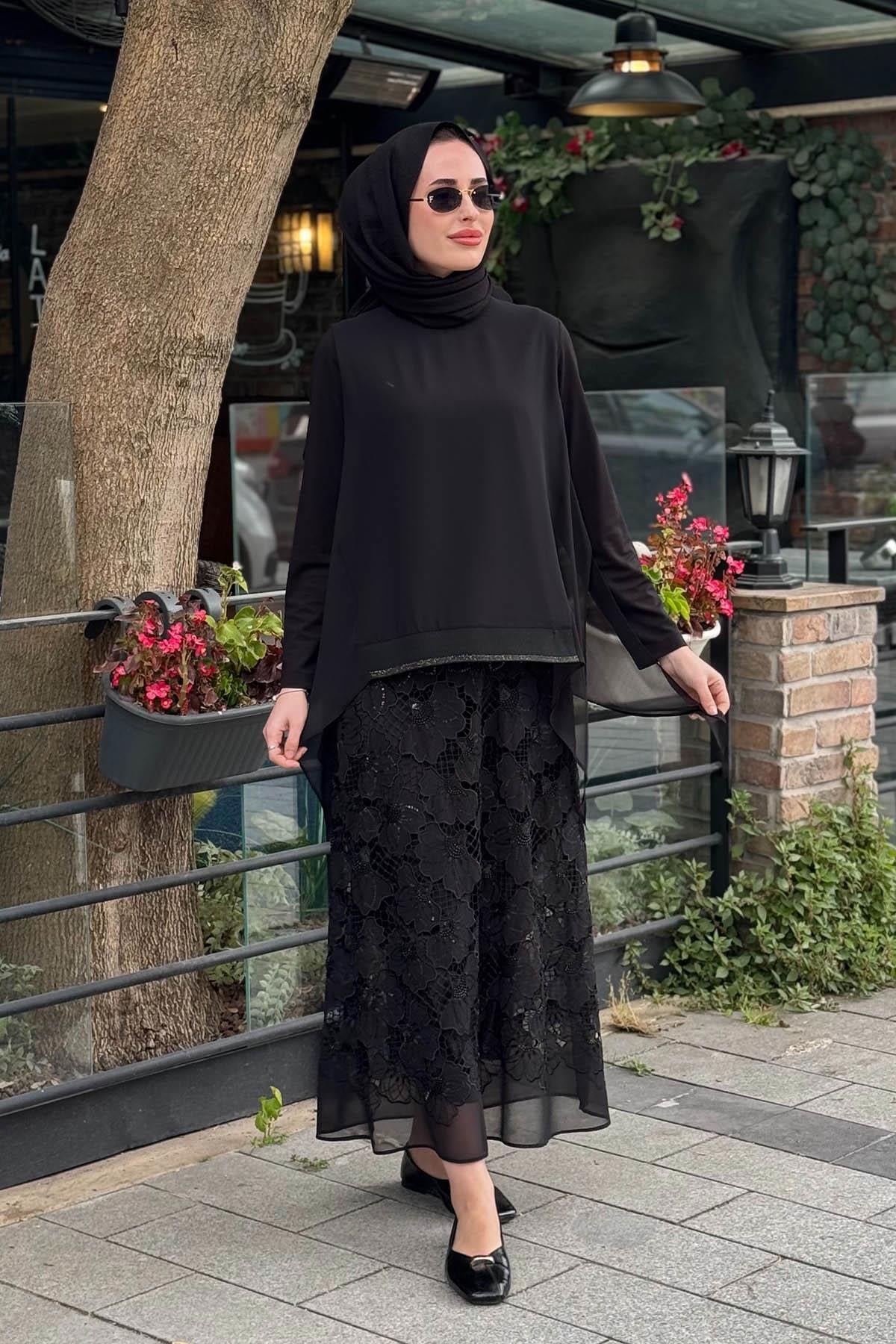 FUAT GÜRŞEN Tunik 26Y-5360 Siyah