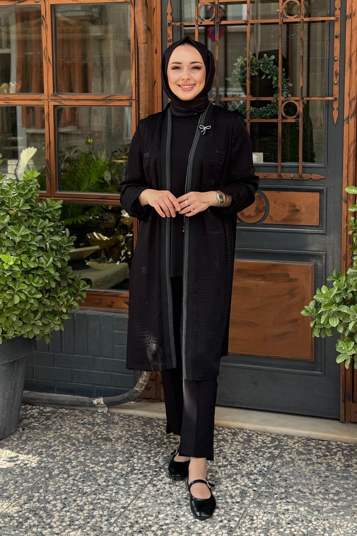 Gala-Xi Hırkalı Takım 10002522714001 Siyah