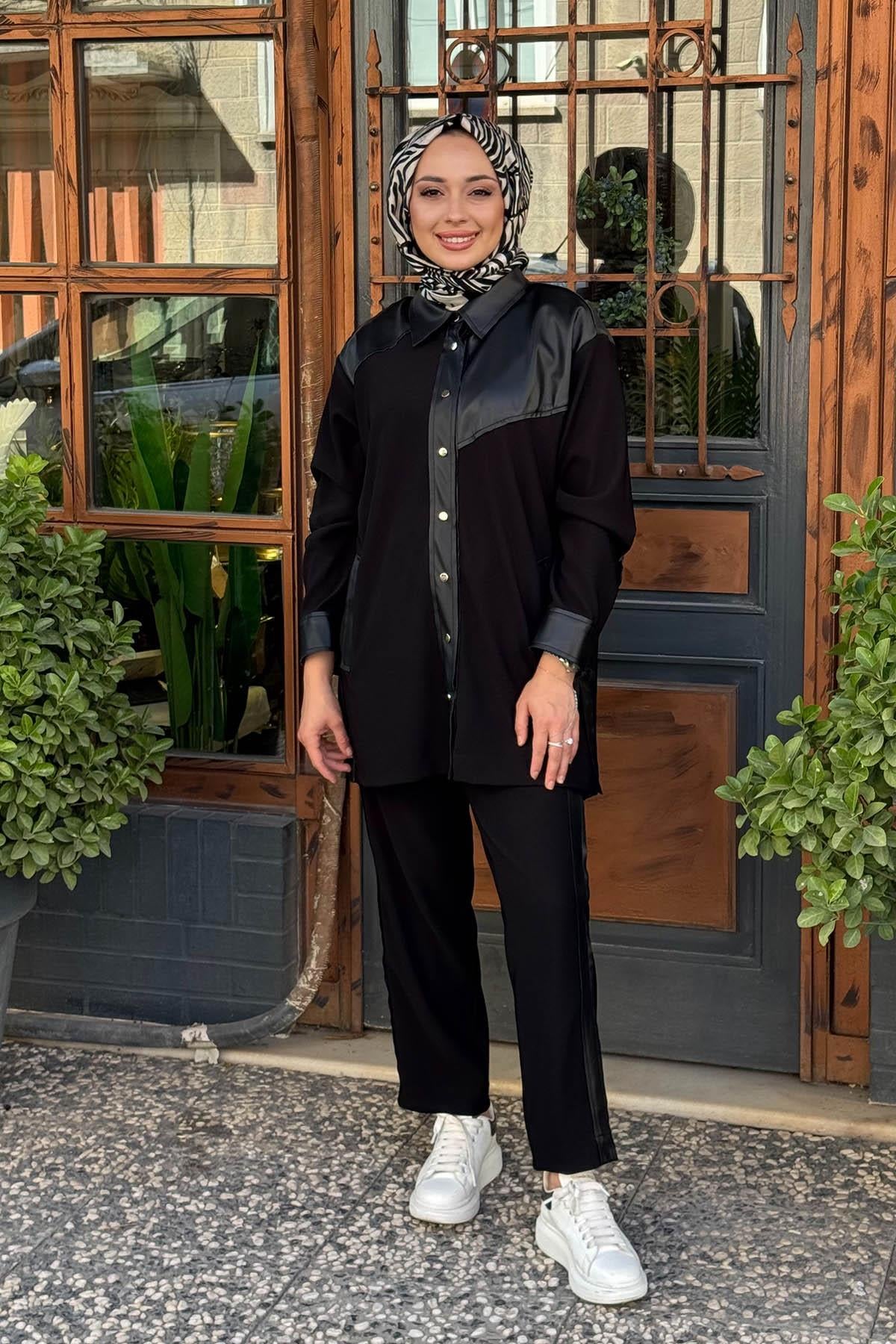 Gala-Xi Pantolonlu Takım 10002521514010 Siyah