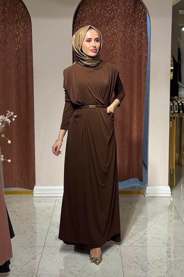 Green JADE Sandy Elbise 5016 Kahve