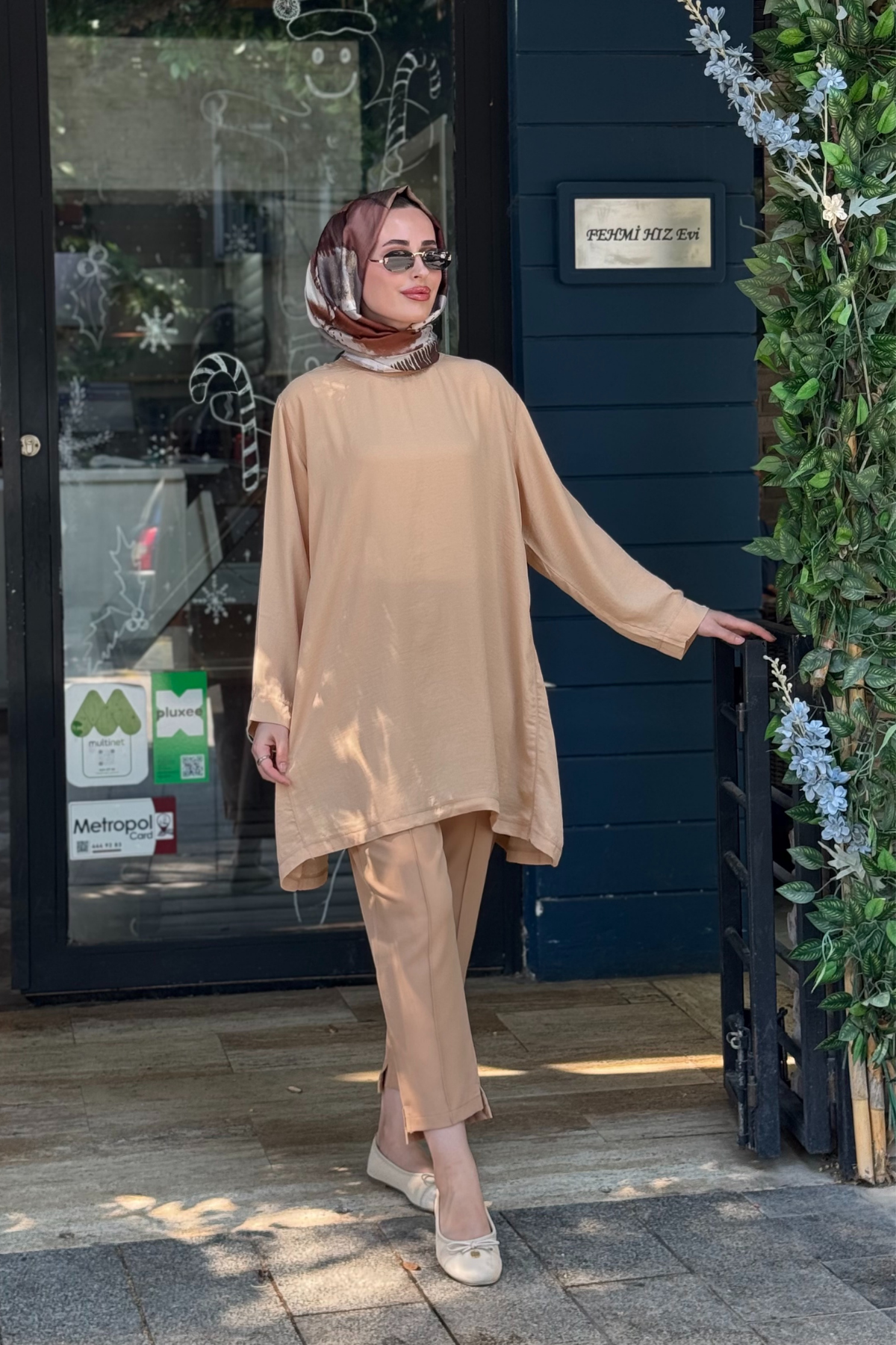 İNVEE Caz Tunik 7104 Nohut