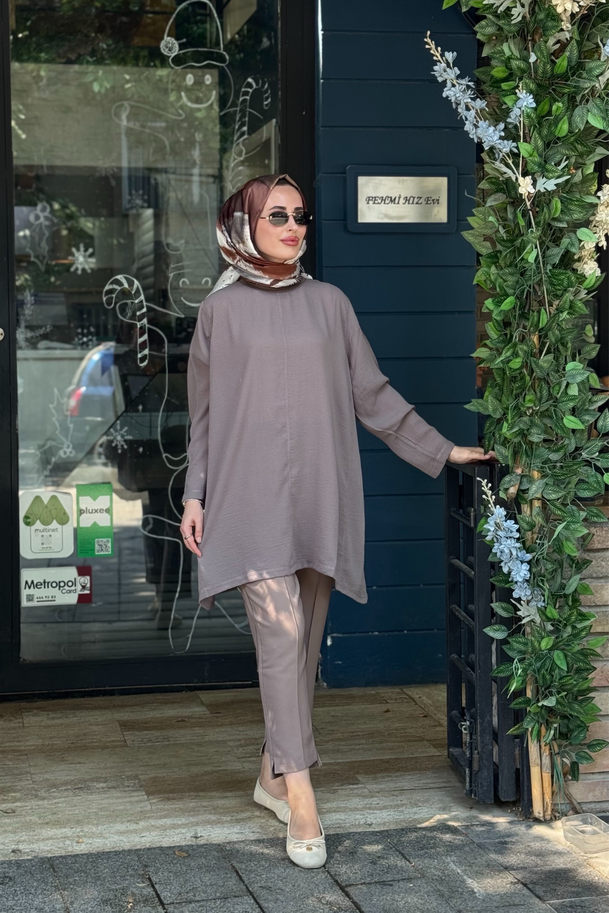 İNVEE Caz Tunik 7104 Vizon