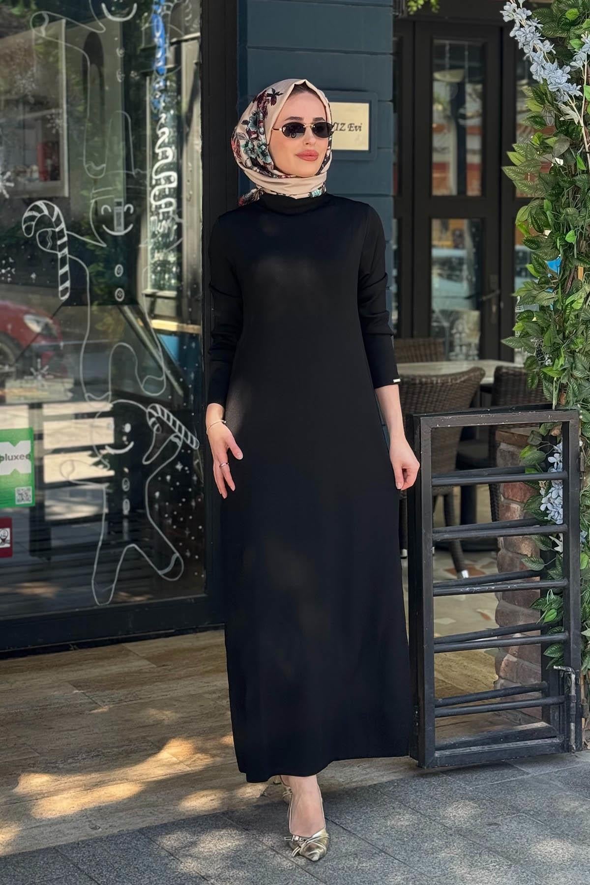 İNVEE Elbise 7055 Siyah