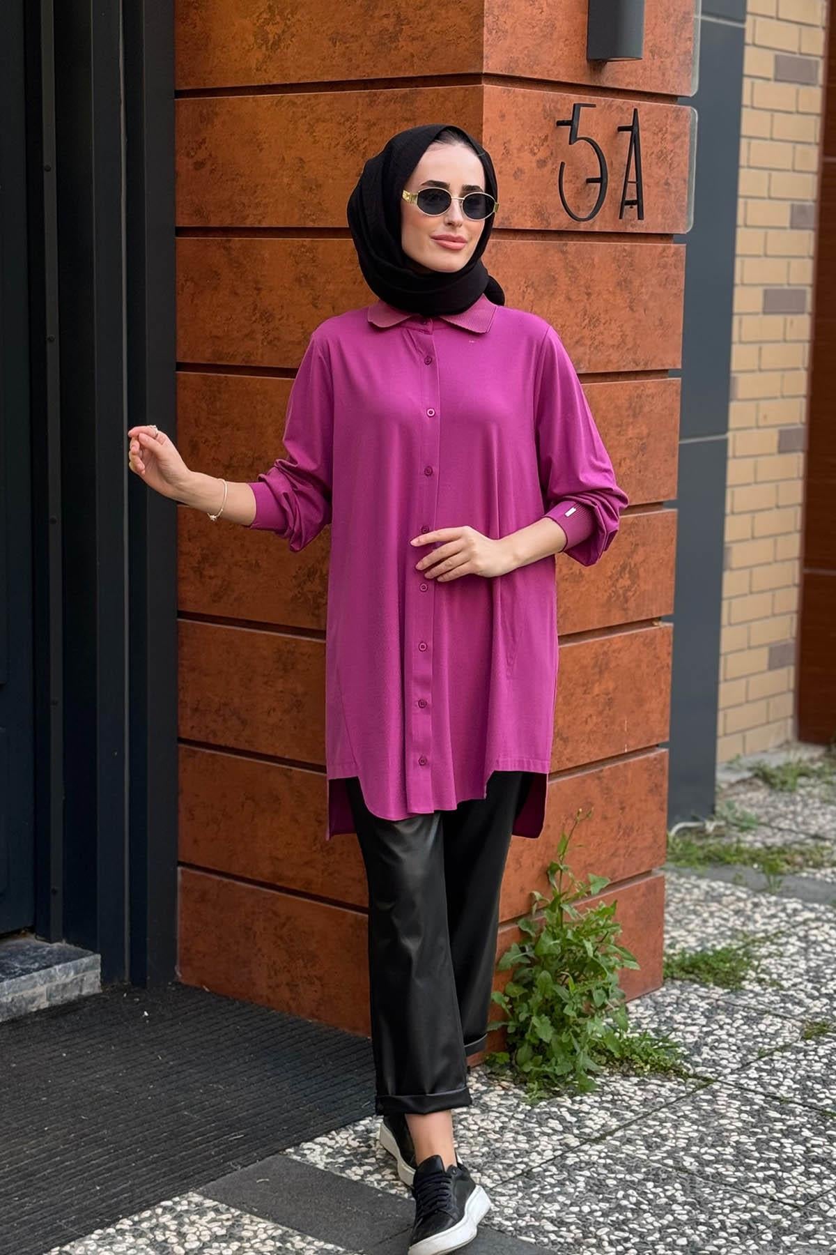 İNVEE Gömlek 6926 Menekşe