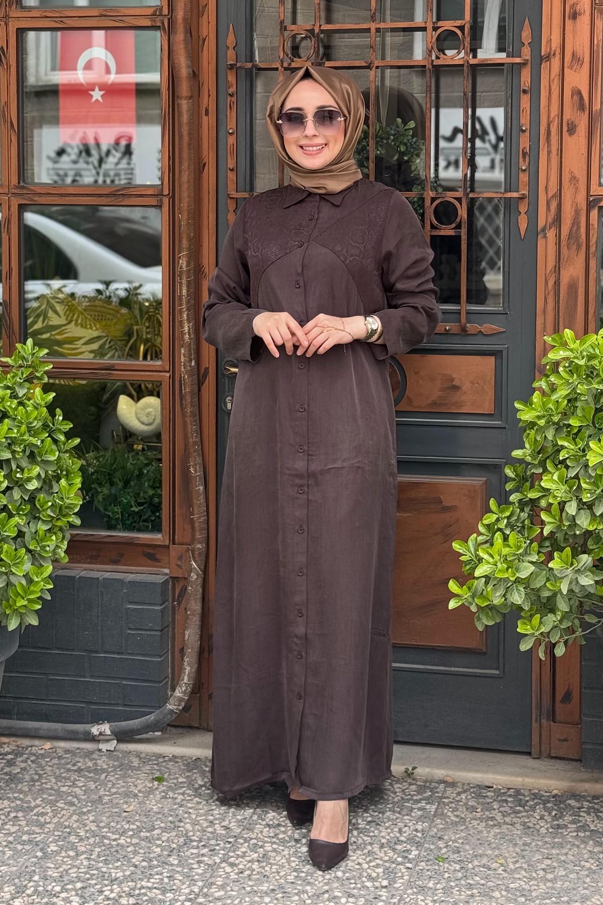 İNVEE Gömlek 7032 Kahve