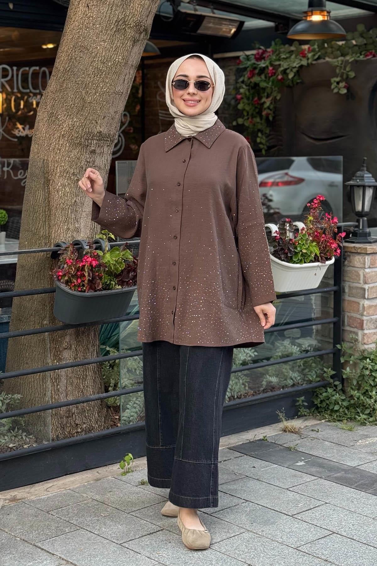 İNVEE Gömlek 7144 Vizon